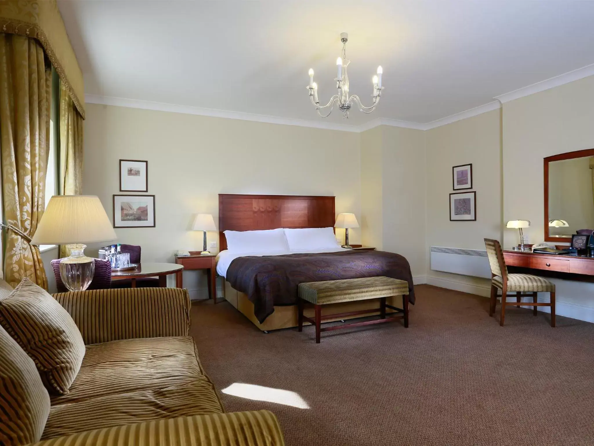 Bedroom, Room Photo in Macdonald Portal Hotel, Golf & Spa Cobblers Cross, Cheshire