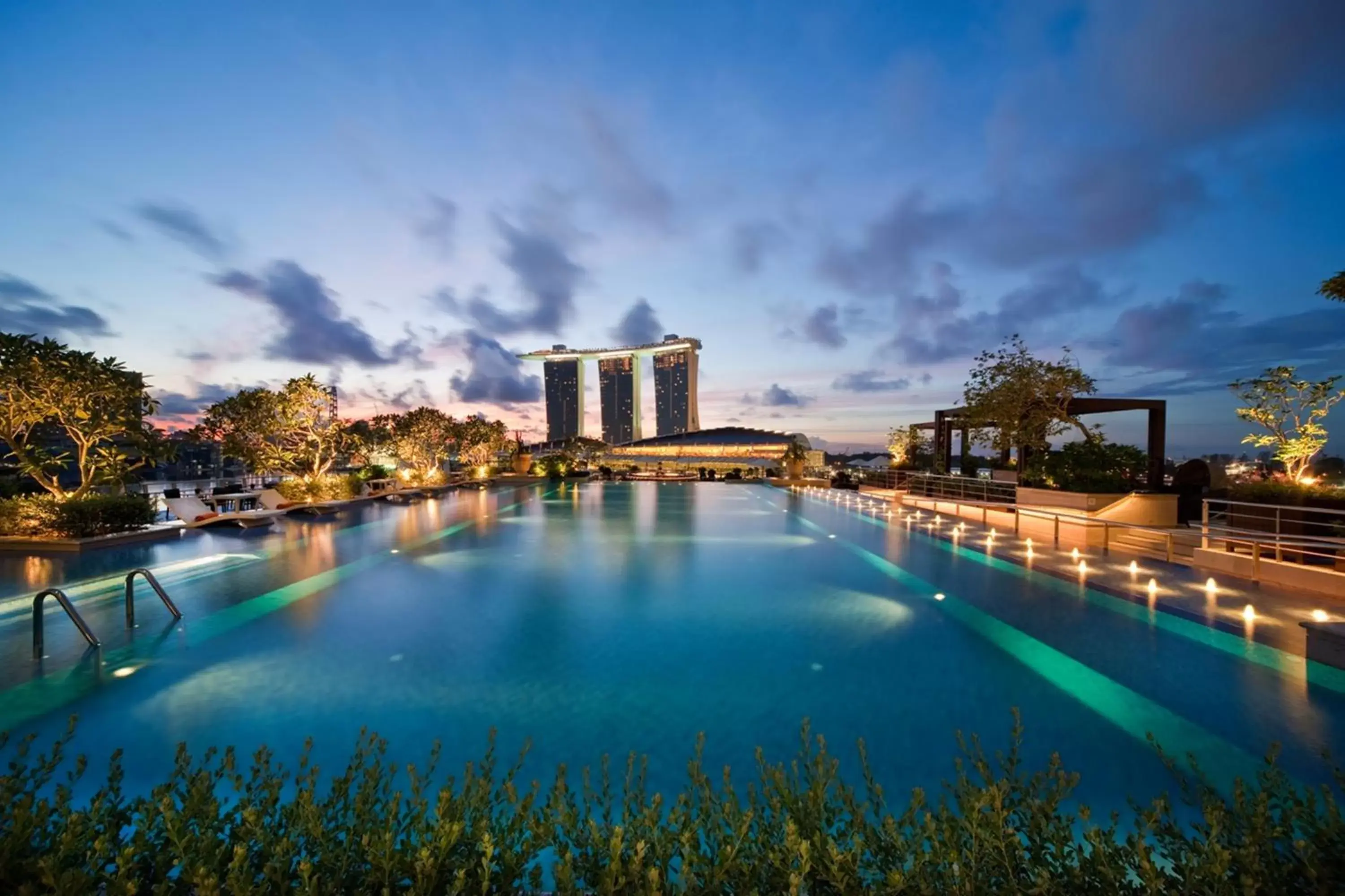 City view, Swimming Pool in The Fullerton Bay Hotel Singapore