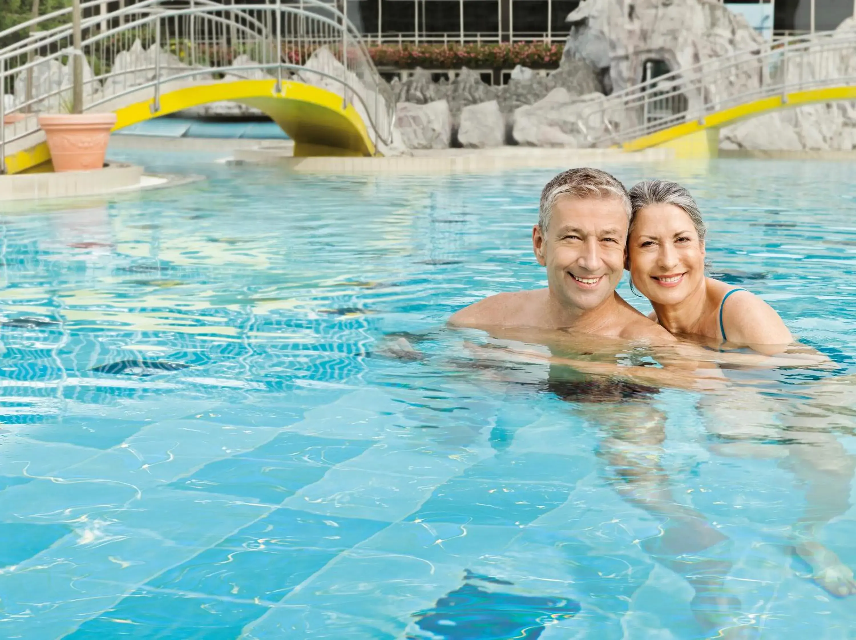 Hot Spring Bath, Swimming Pool in Johannesbad Thermalhotel Ludwig Thoma