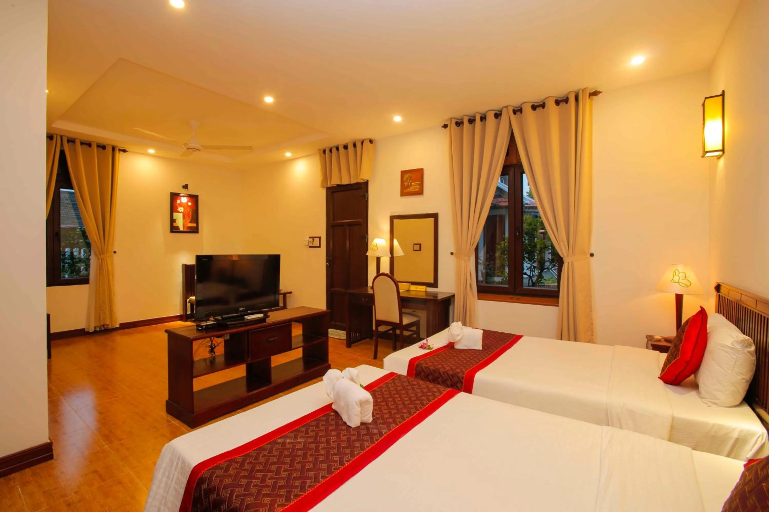 Living room, Bed in Hoi An Garden Villas