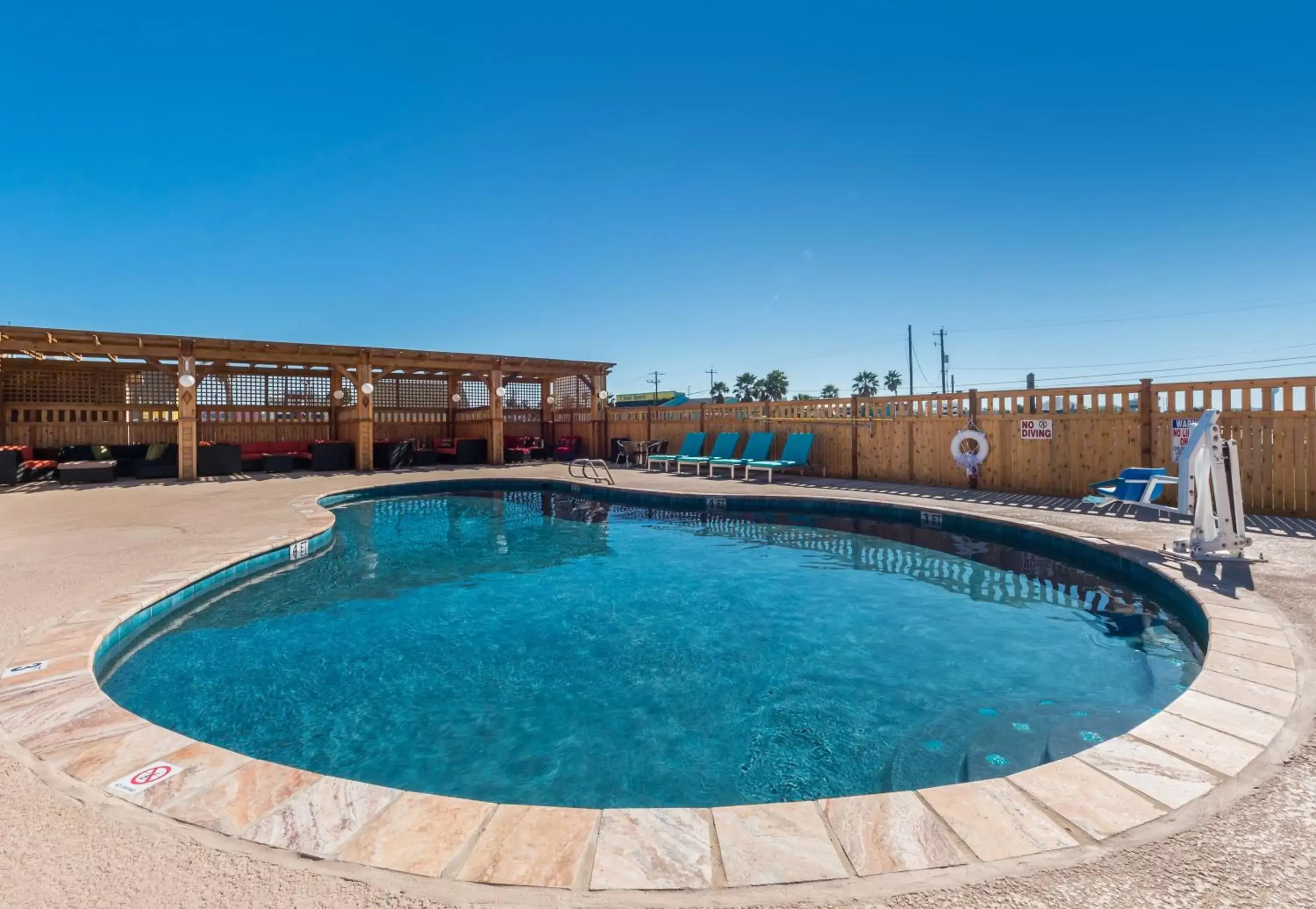 Swimming Pool in Ocean's Edge Hotel, Port Aransas,TX