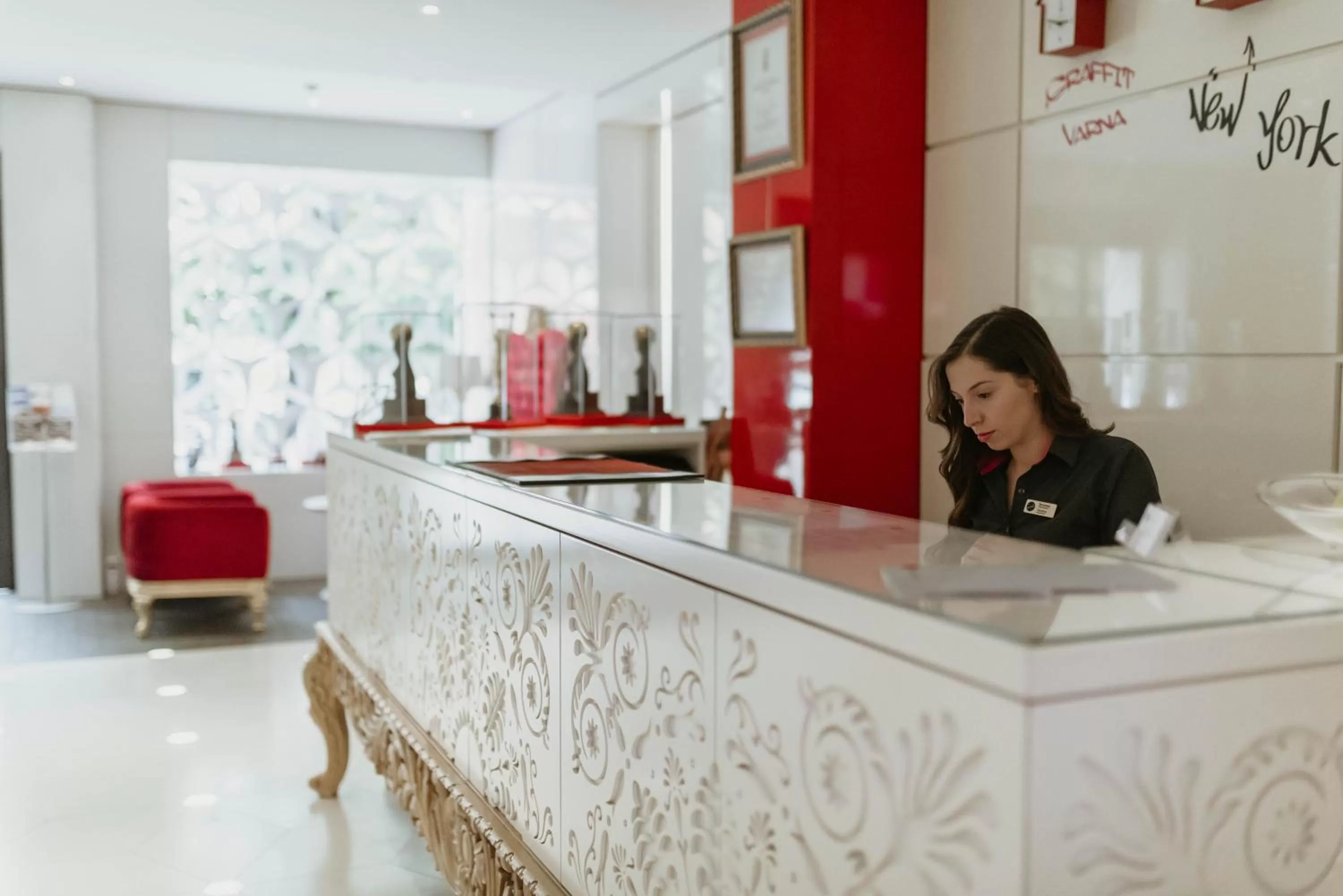 Lobby or reception in Graffit Gallery Design Hotel