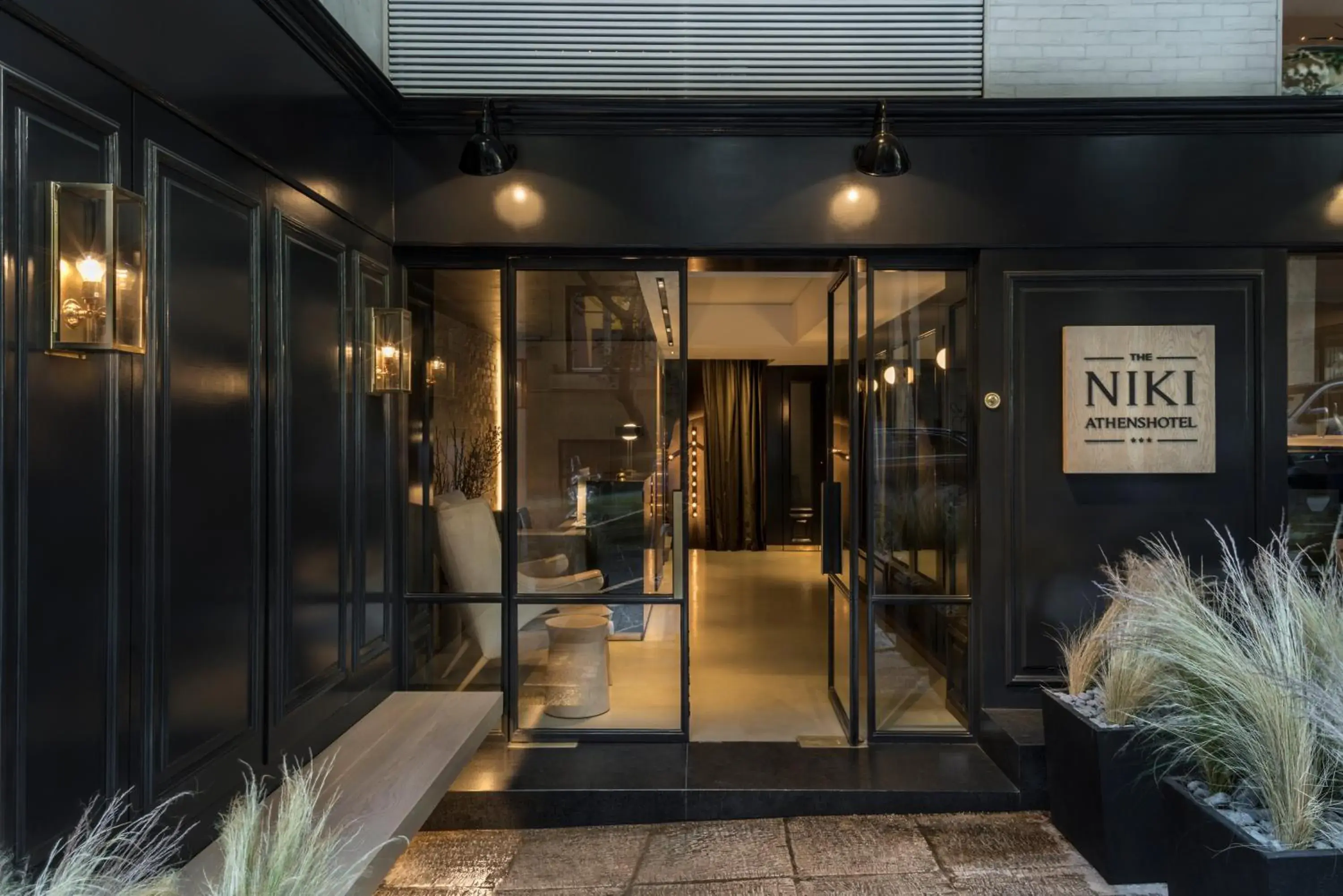 Facade/entrance in Niki Athens Hotel