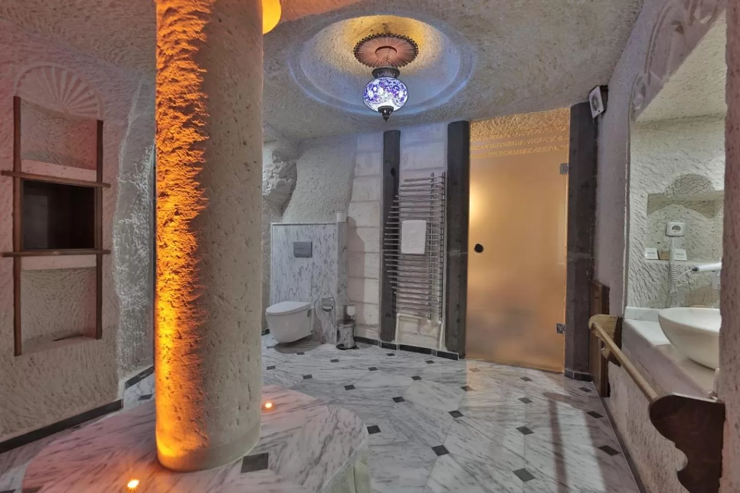 Bathroom in Local Cave House