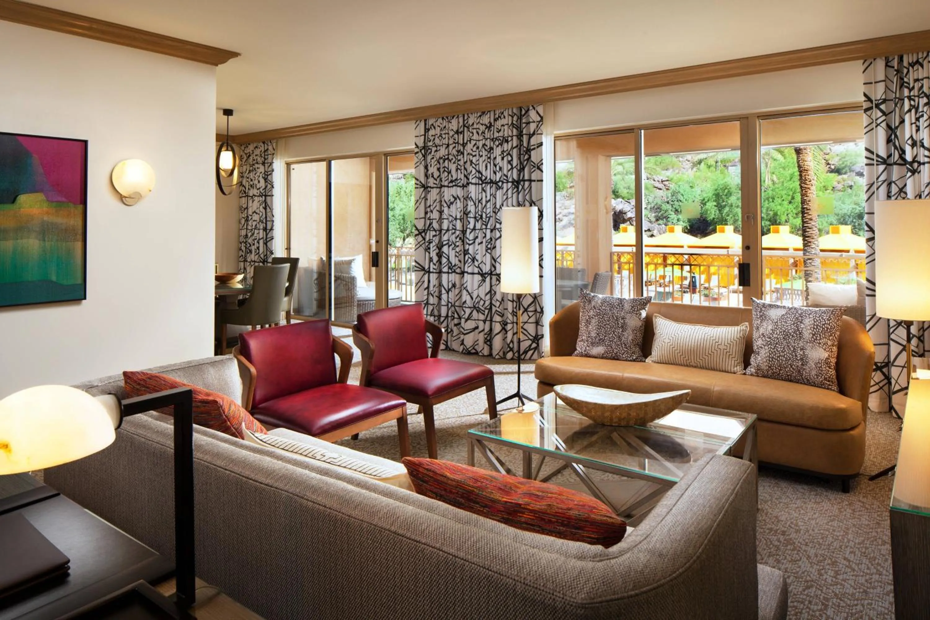 Living room in The Canyon Suites at The Phoenician, a Luxury Collection Resort, Scottsdale