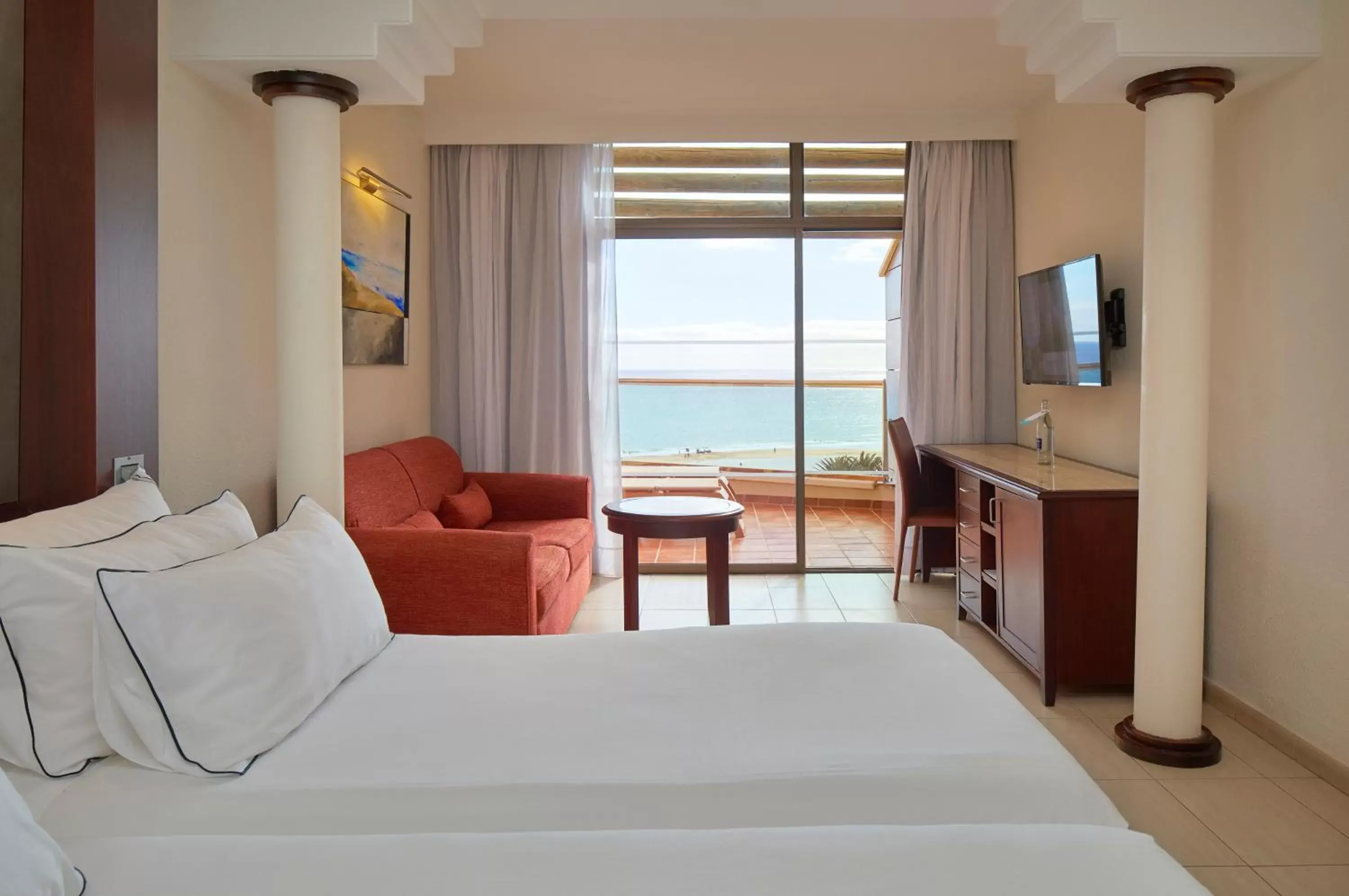 Bed, Sea View in Meliá Fuerteventura