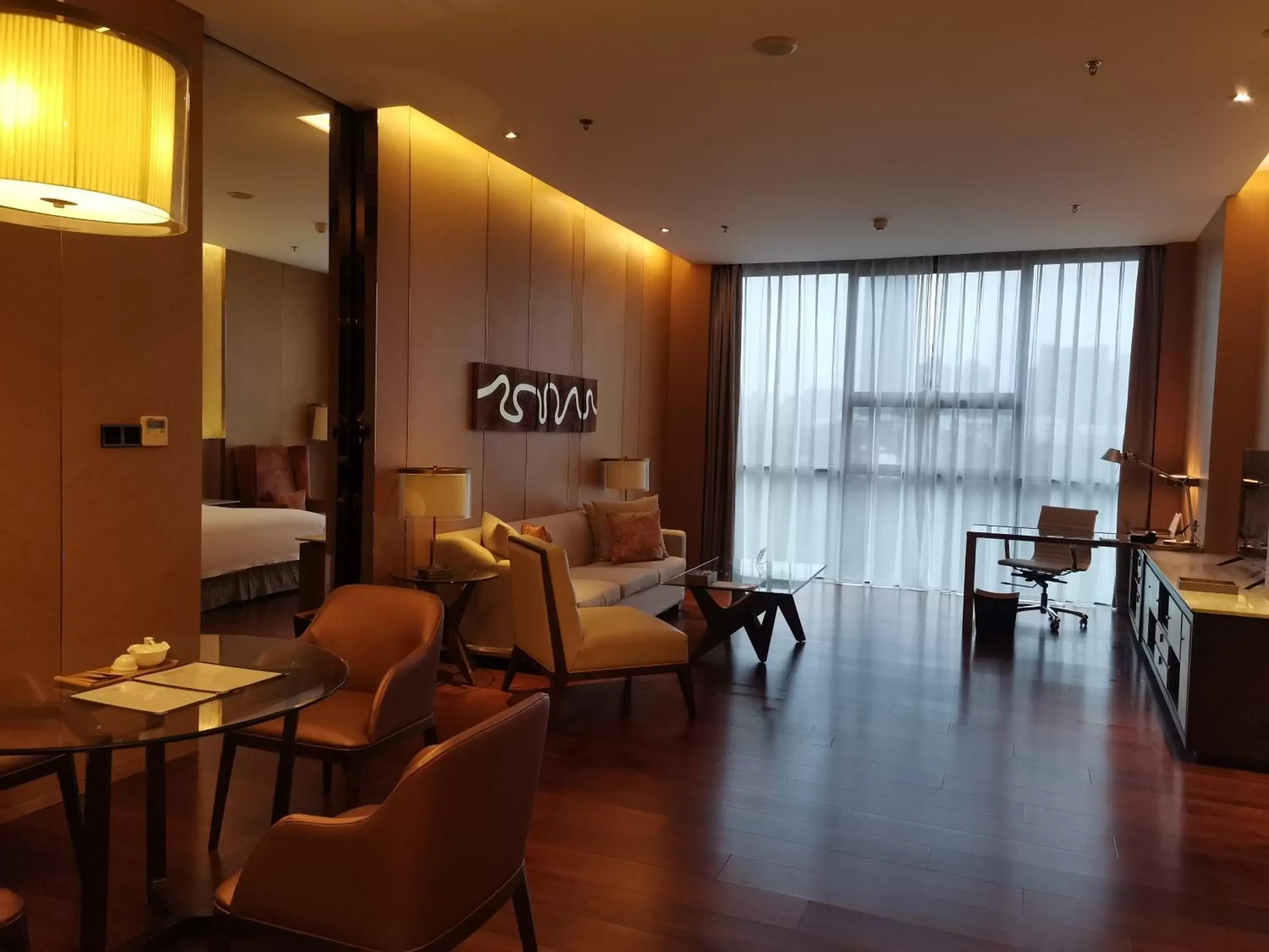 Seating area in The OCT Harbour, Shenzhen - Marriott Executive Apartments