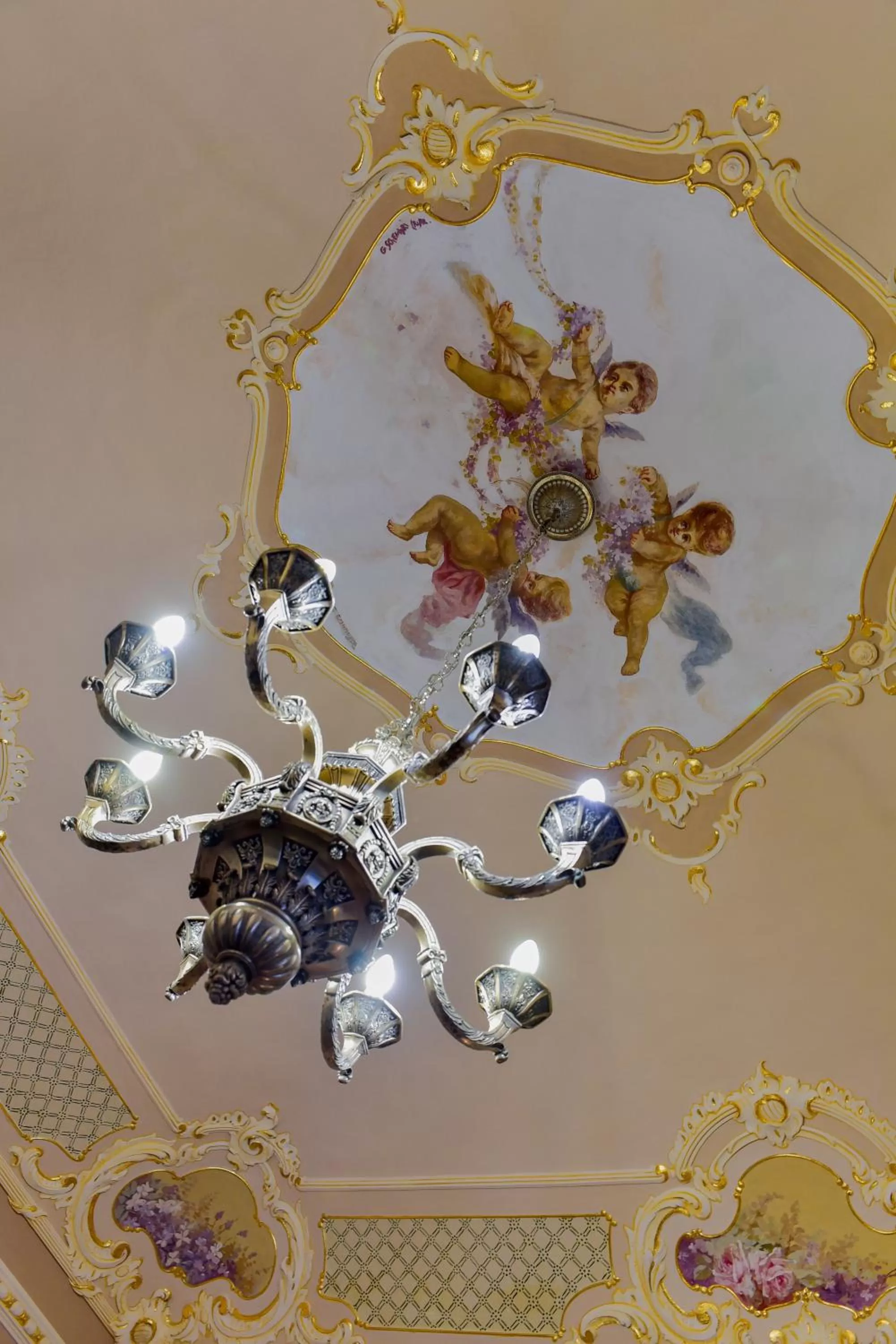 Decorative detail in Palazzo degli Affreschi