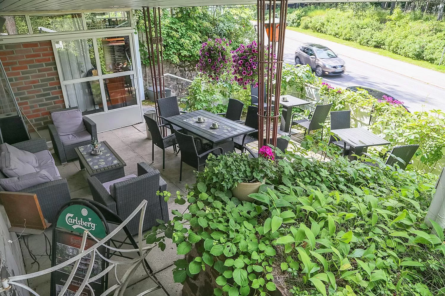 Patio in Hotelli-Ravintola Gasthaus Lohja