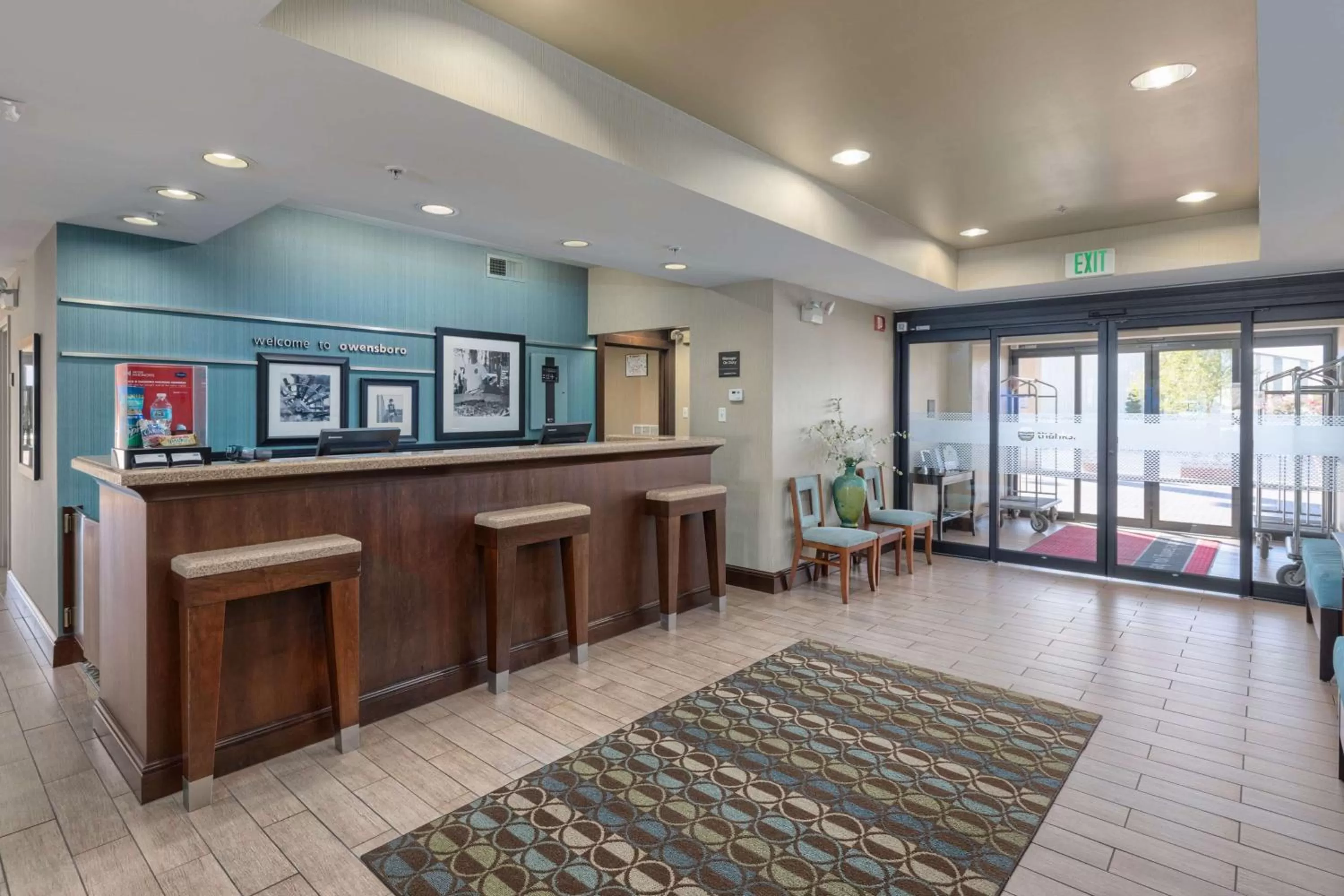 Lobby or reception in Hampton Inn Owensboro