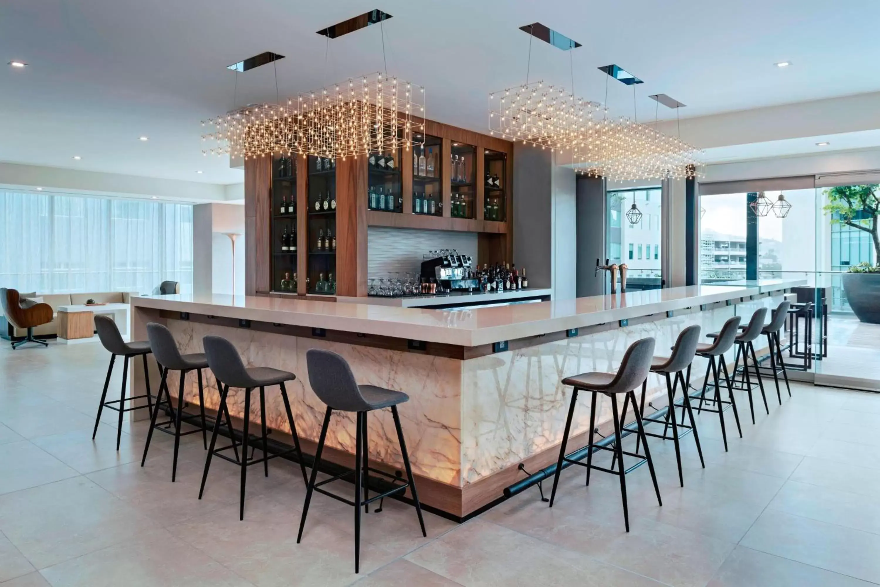 Lounge or bar, Lounge/Bar in AC Hotel by Marriott San Jose Escazu