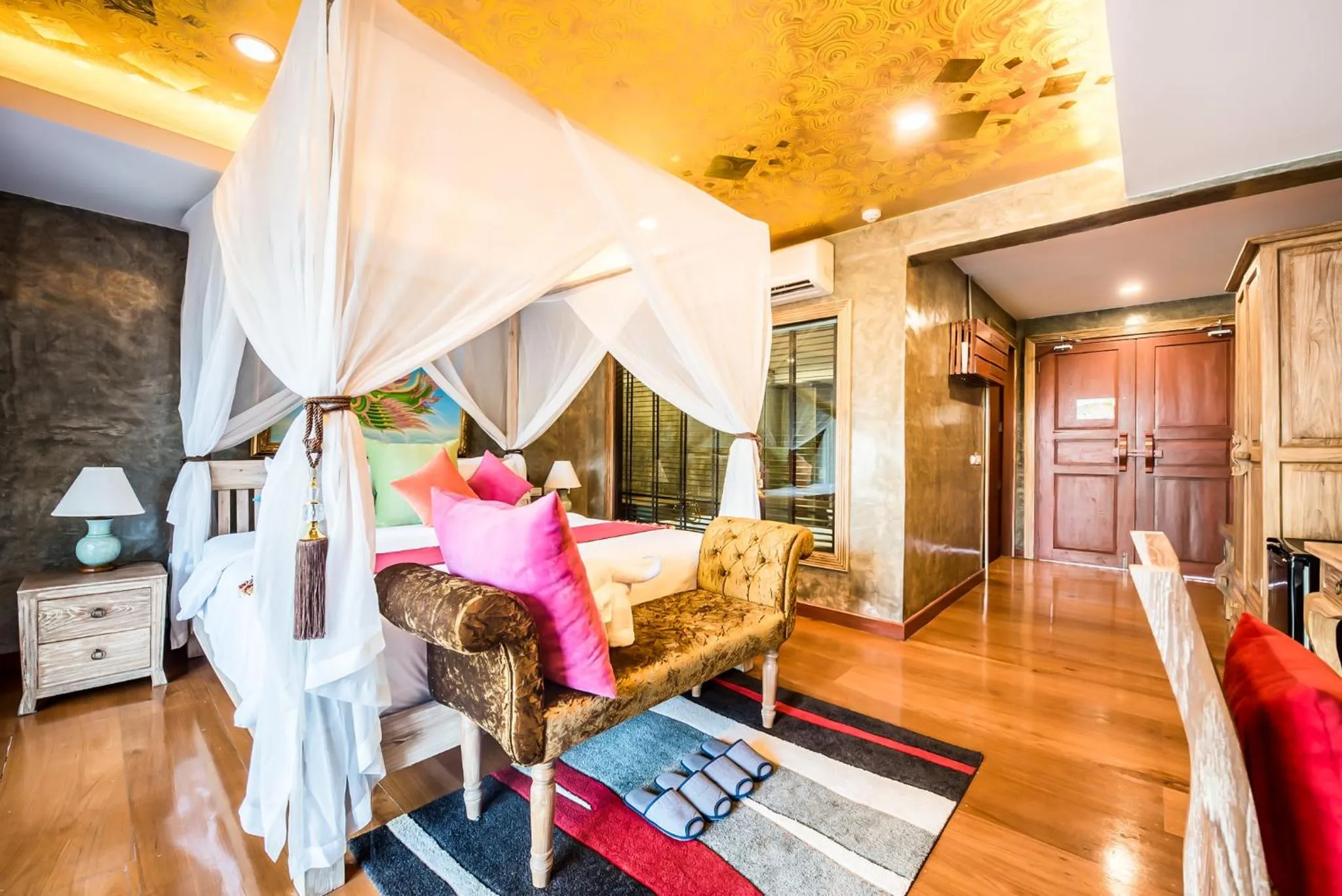 Decorative detail, Bed in The Chaya Resort and Spa