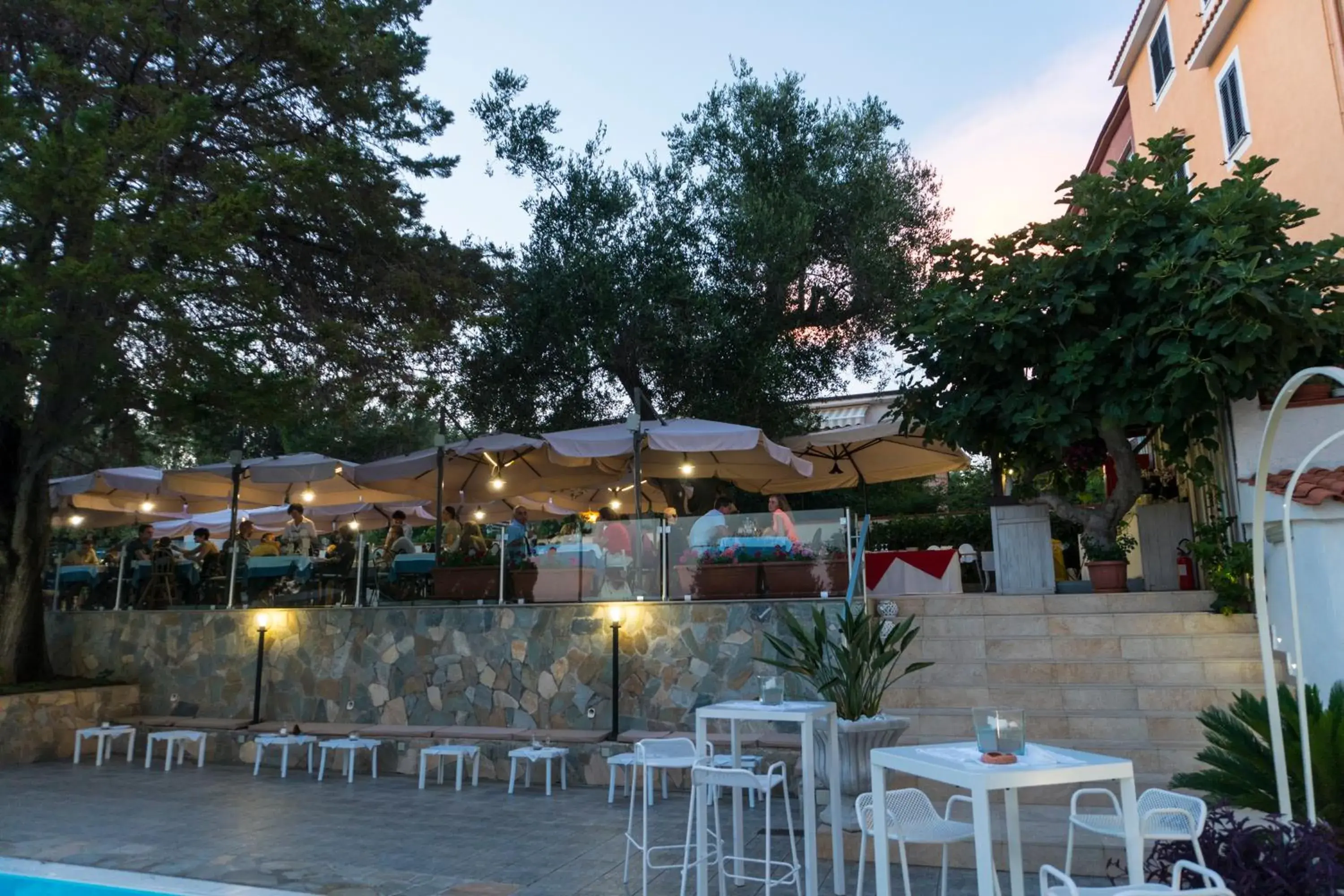 Restaurant/places to eat, Swimming Pool in Hotel Calanca