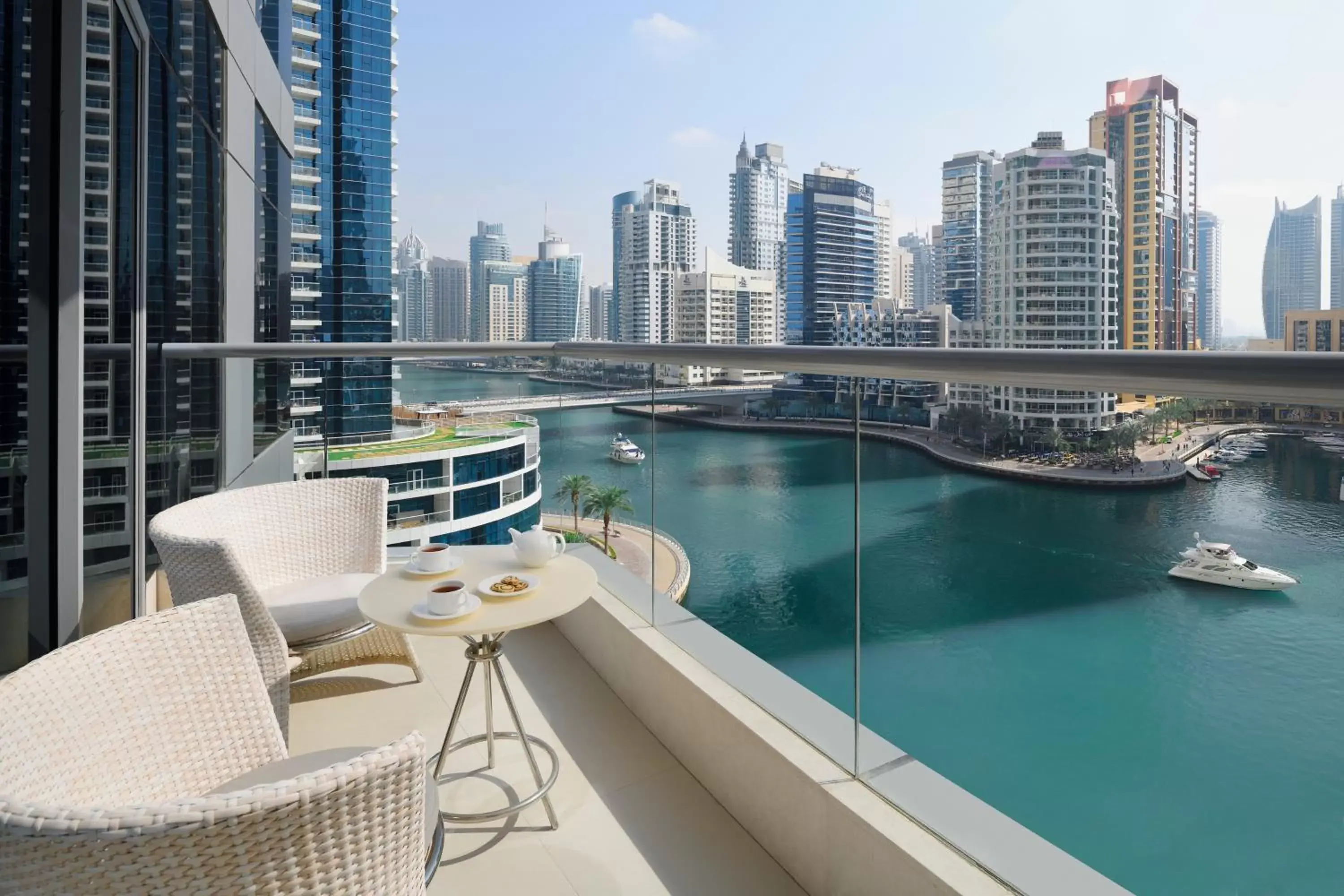 One Kingbed Classic Room with Marina View and Balcony in InterContinental Dubai Marina, an IHG Hotel