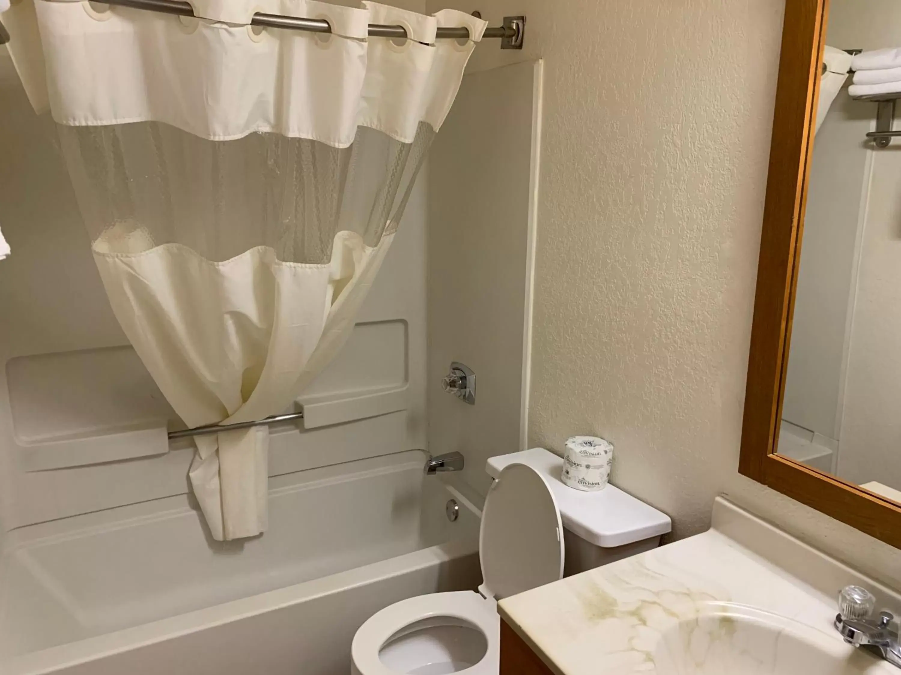 Bathroom in Super 8 by Wyndham Shakopee