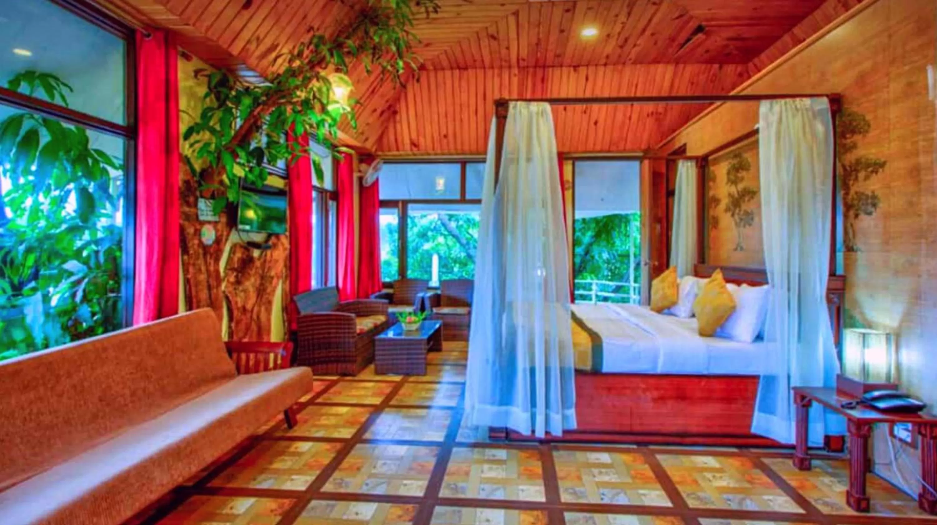 Photo of the whole room in ShriGo Pyramid Home Divine - A Wellness Resort