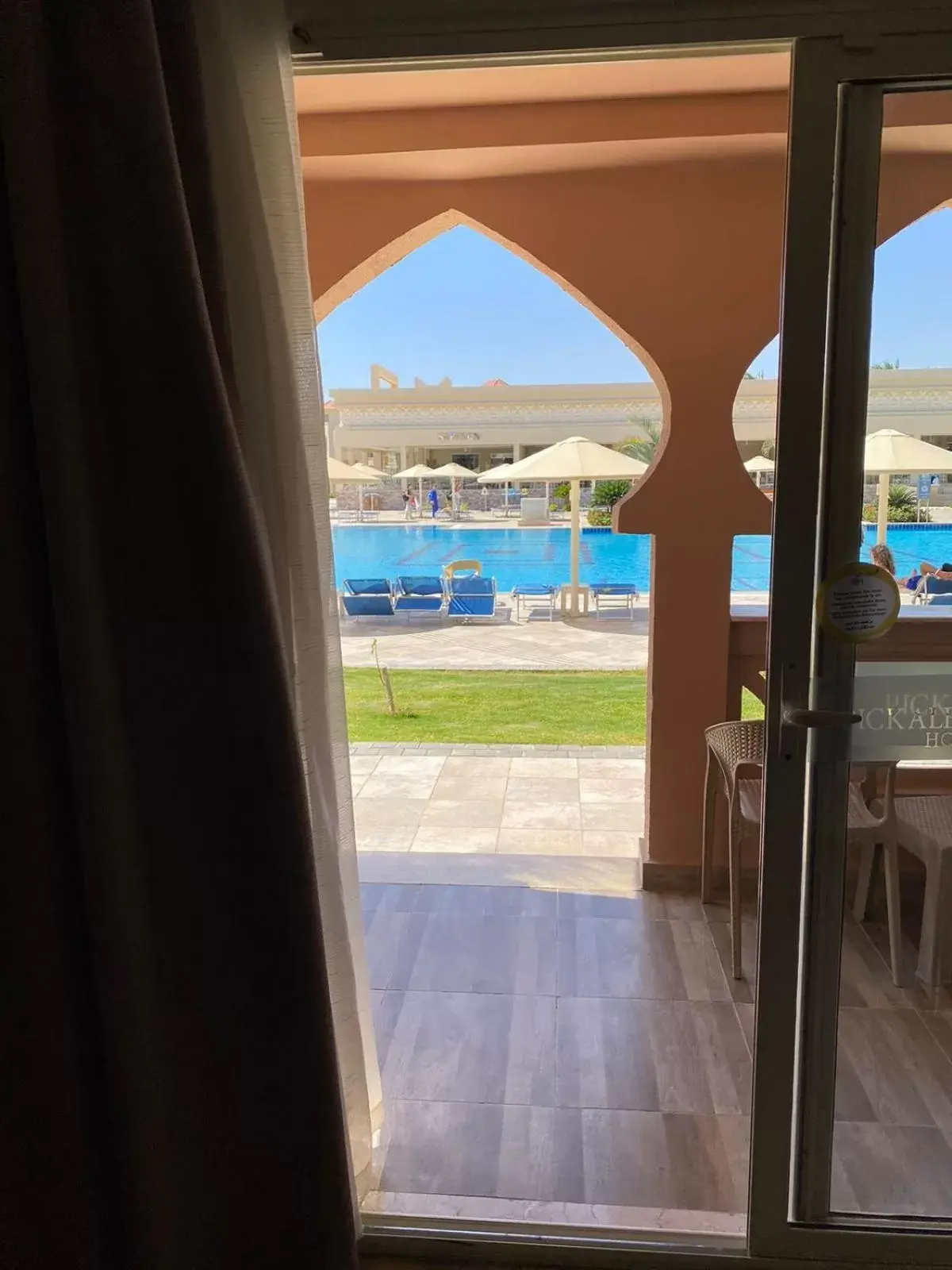 Balcony/Terrace, Pool View in Pickalbatros Aqua Vista Resort - Hurghada