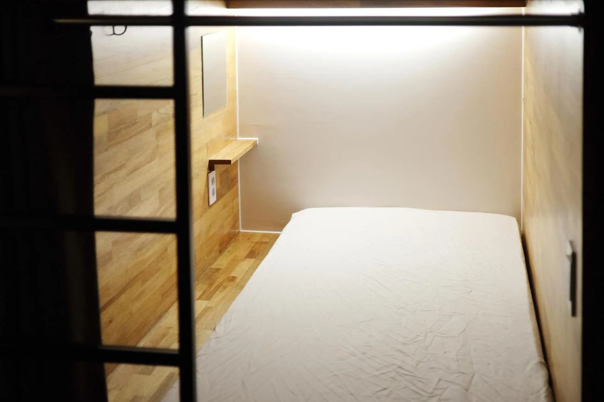 Bed in The Cube Hotel