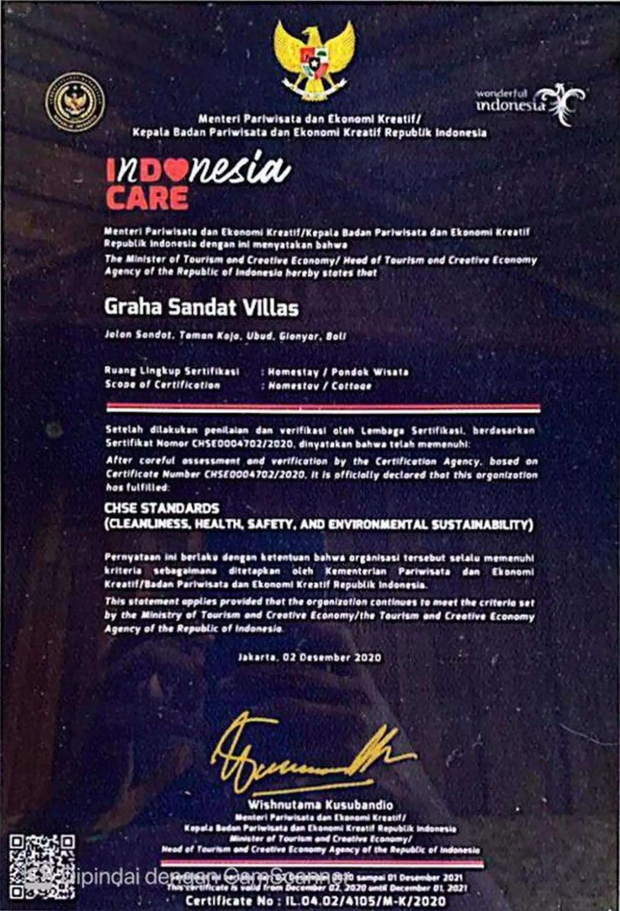 Logo/Certificate/Sign in Graha Sandat Villas