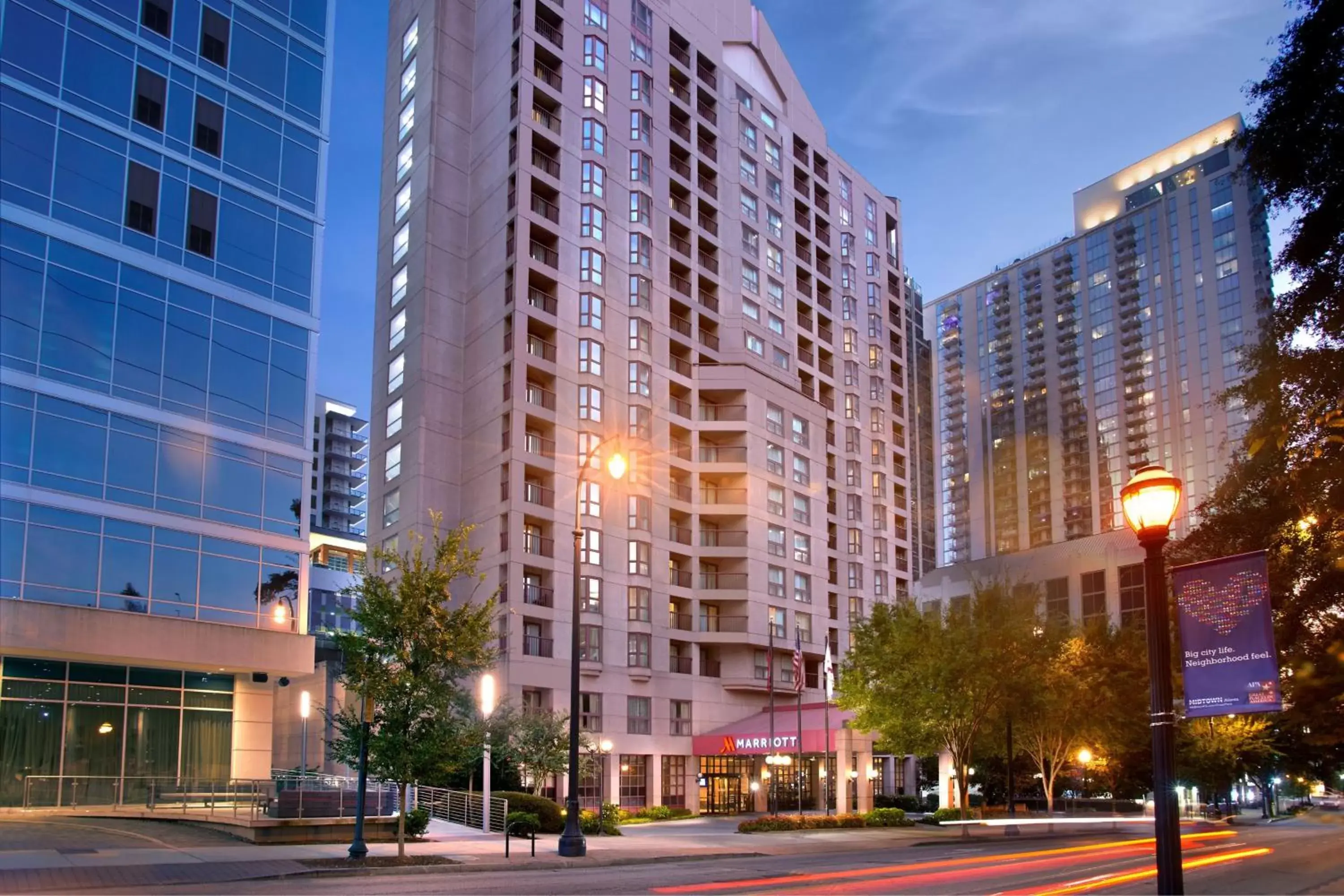 Property building in Atlanta Marriott Suites Midtown