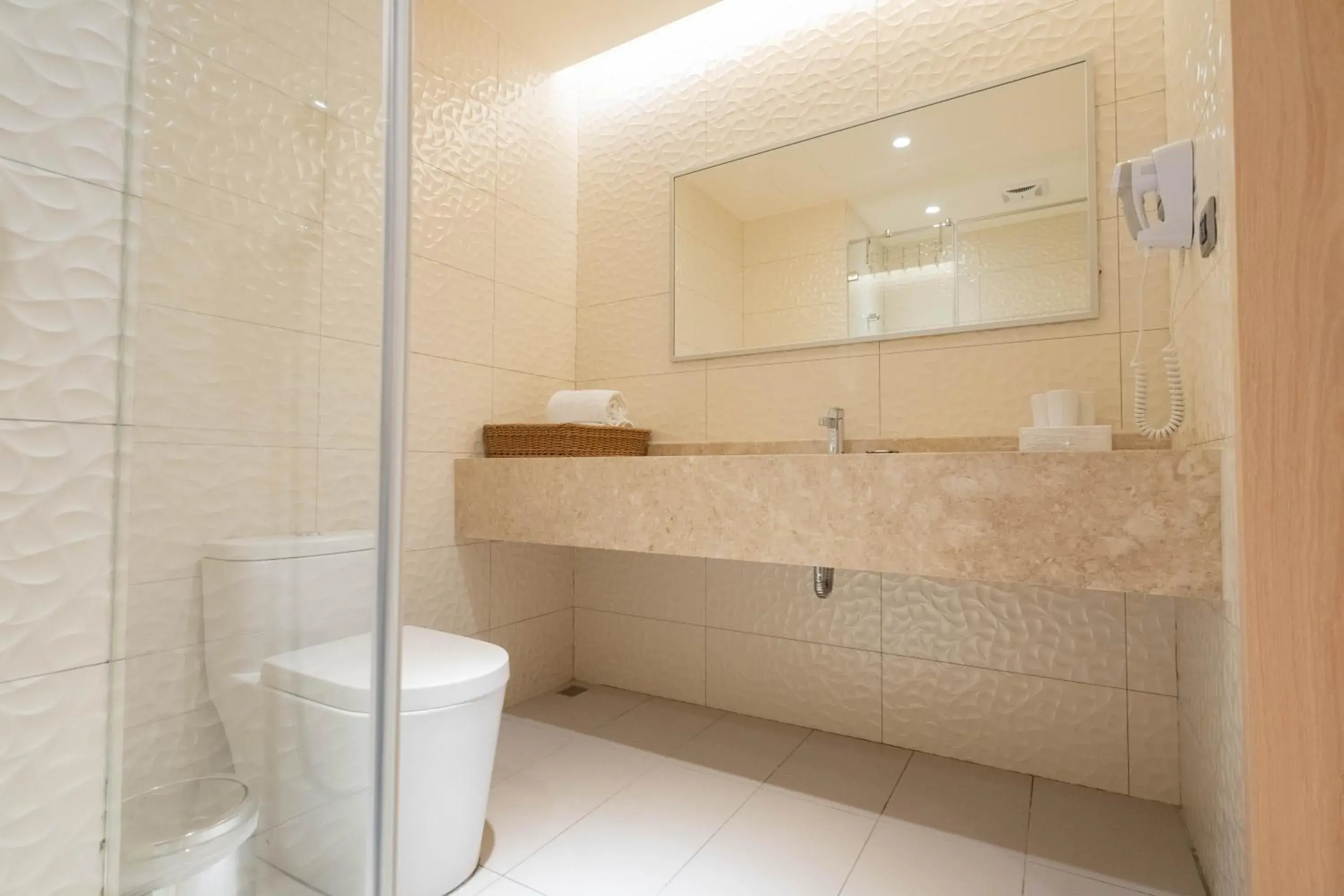 Bathroom in He Ti Hotel