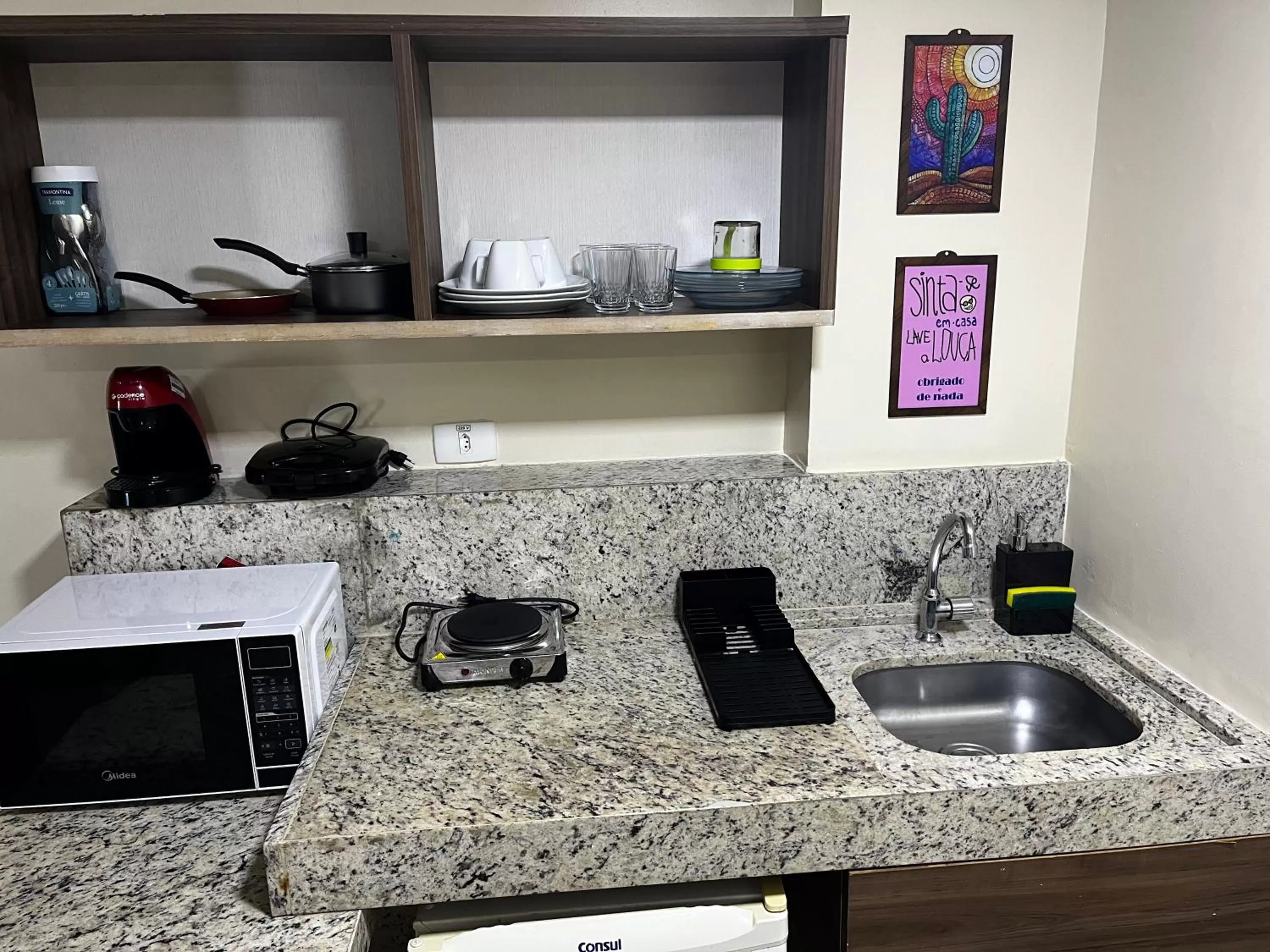 Kitchen or kitchenette, Kitchen/Kitchenette in Flat beira mar Tambaú