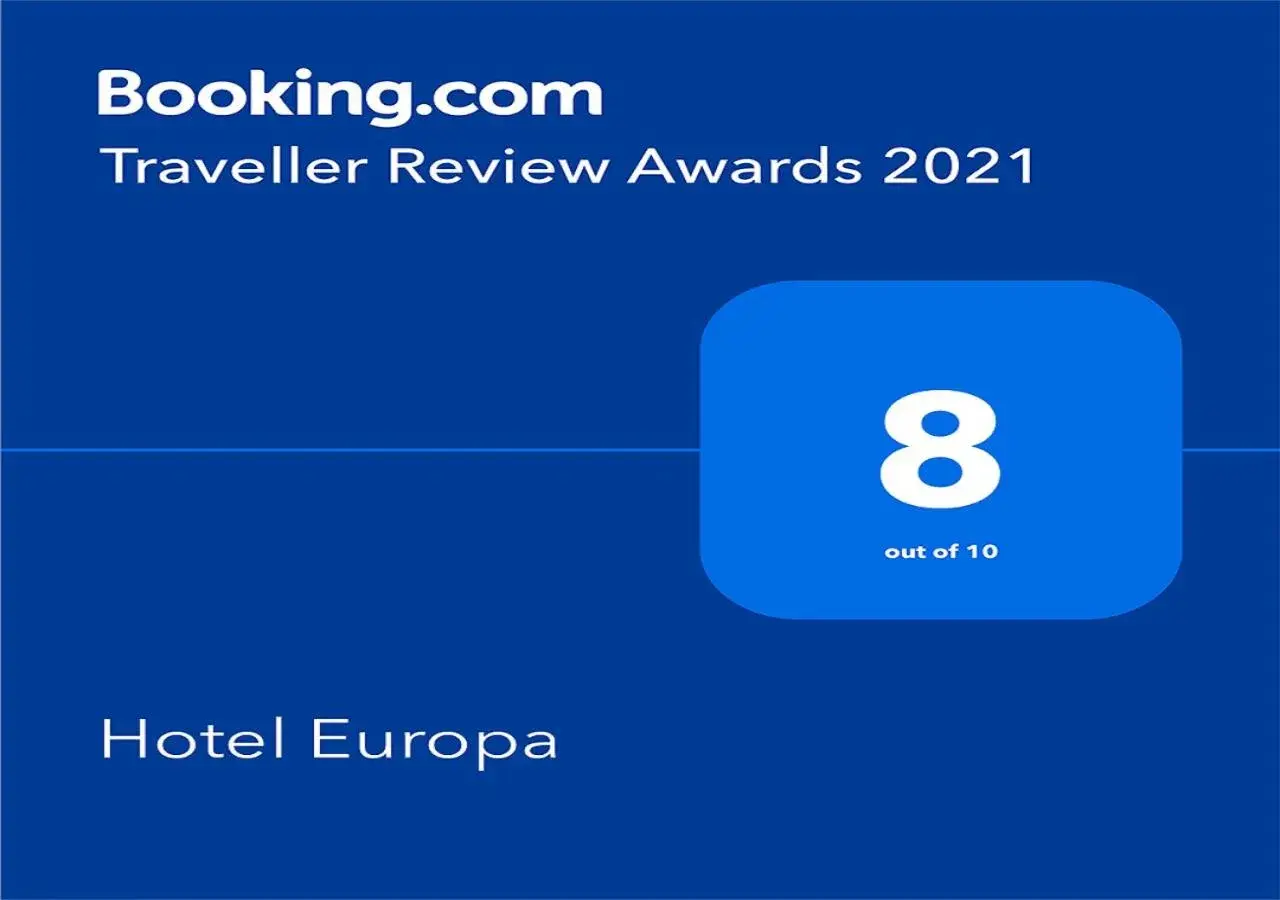 Certificate/Award, Logo/Certificate/Sign/Award in Hotel Europa