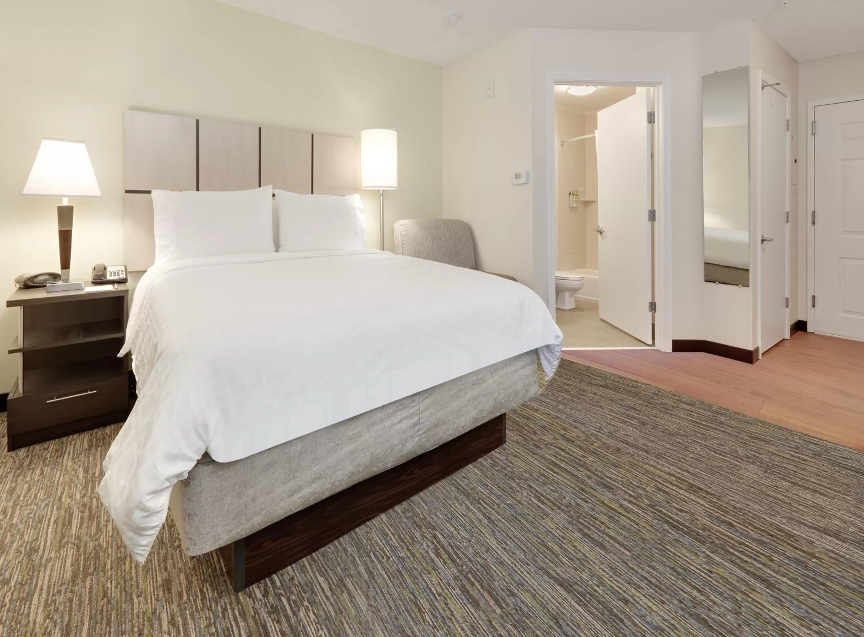 Queen Room - Mobility Access Roll in Shower/Non-Smoking in Candlewood Suites Salina, an IHG Hotel