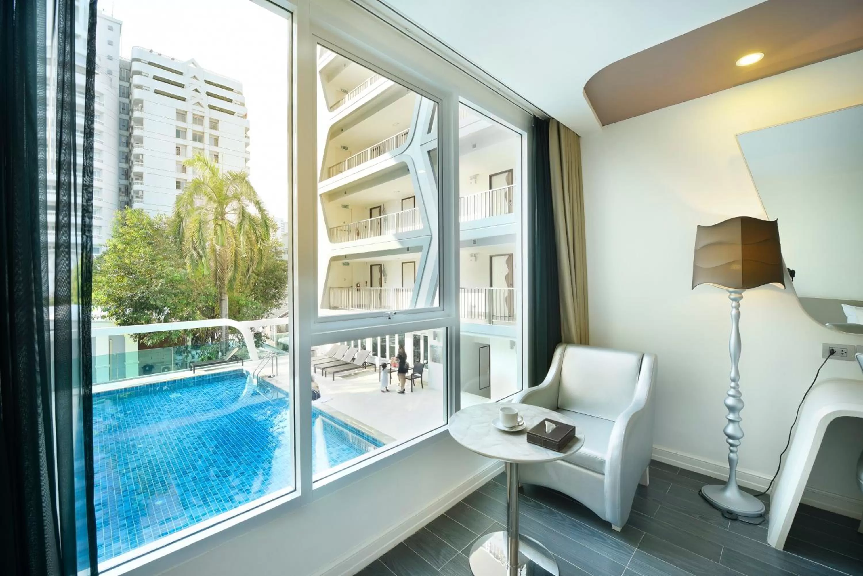 Pool view in Le Tada Parkview Hotel