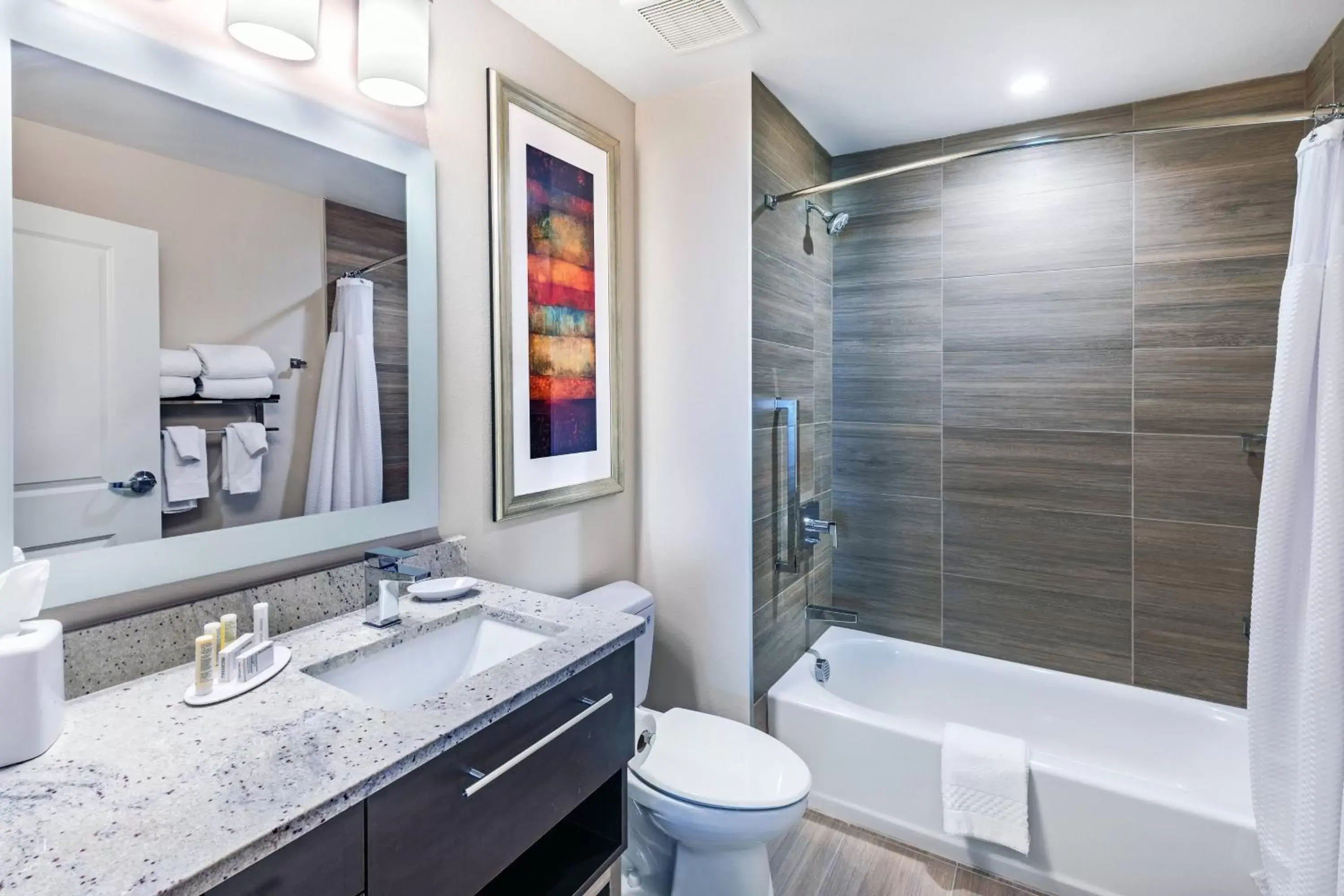 Bathroom in TownePlace Suites Dallas Plano/Richardson