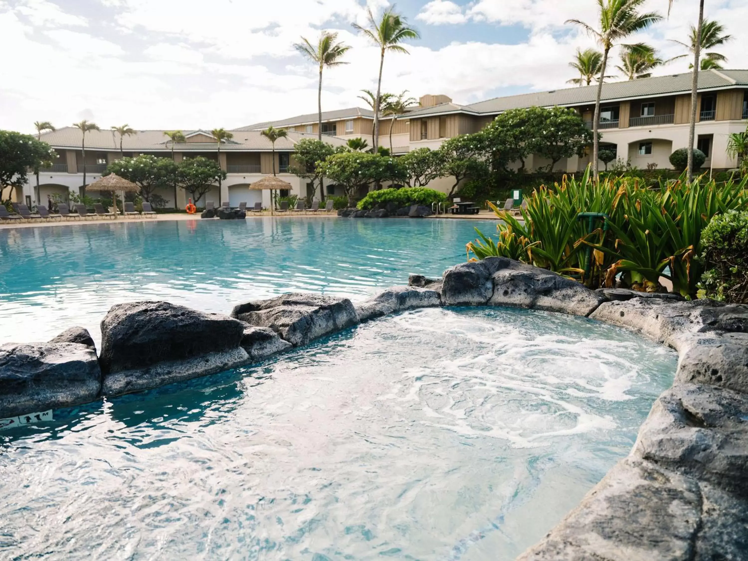 Pool view in Hilton Vacation Club The Point at Poipu Kauai