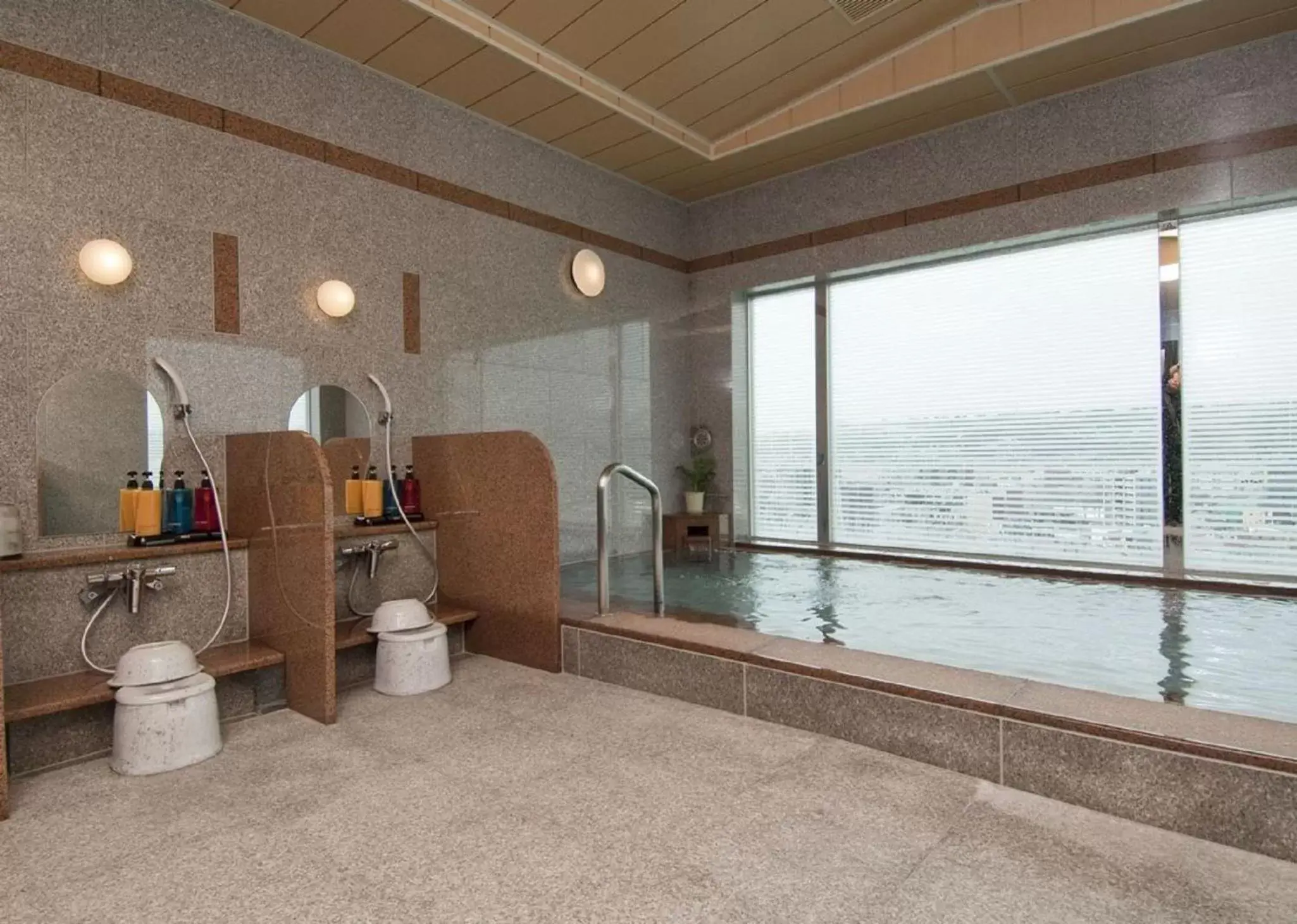 Public Bath, Bathroom in Hotel Route-Inn Higashimuroran Ekimae