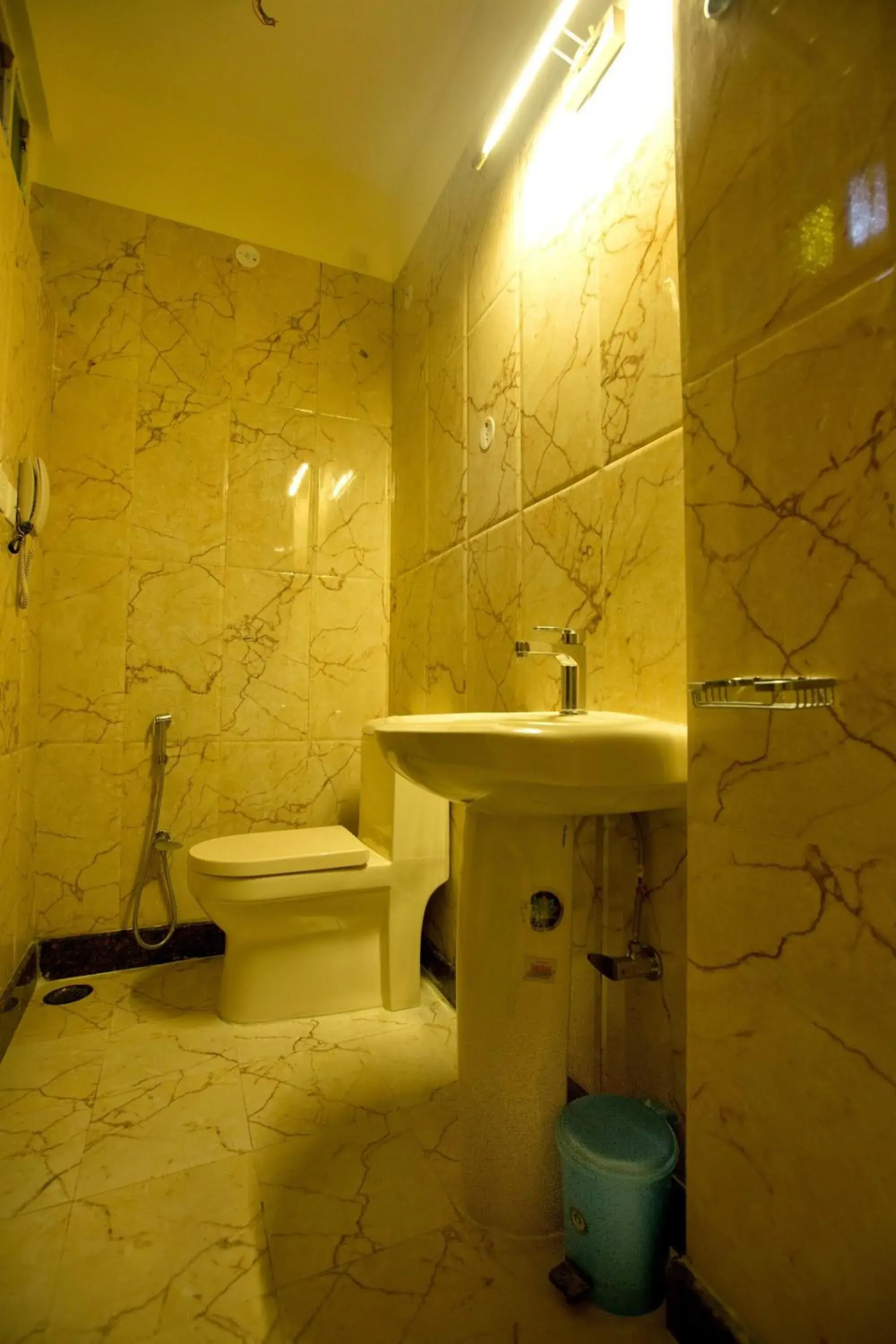 Restaurant/places to eat, Bathroom in Hotel Kalyan