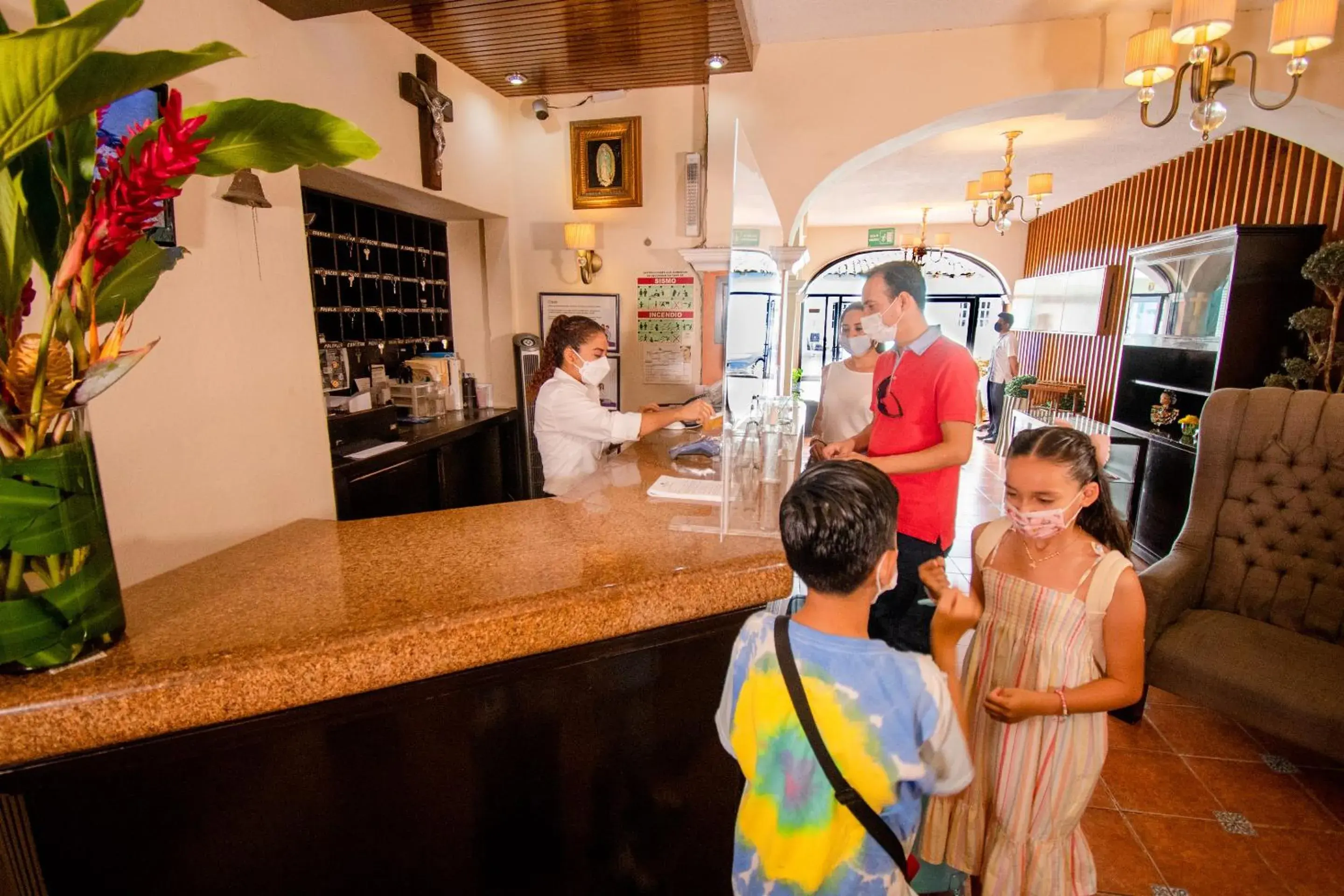 Lobby or reception in Hotel del Carmen