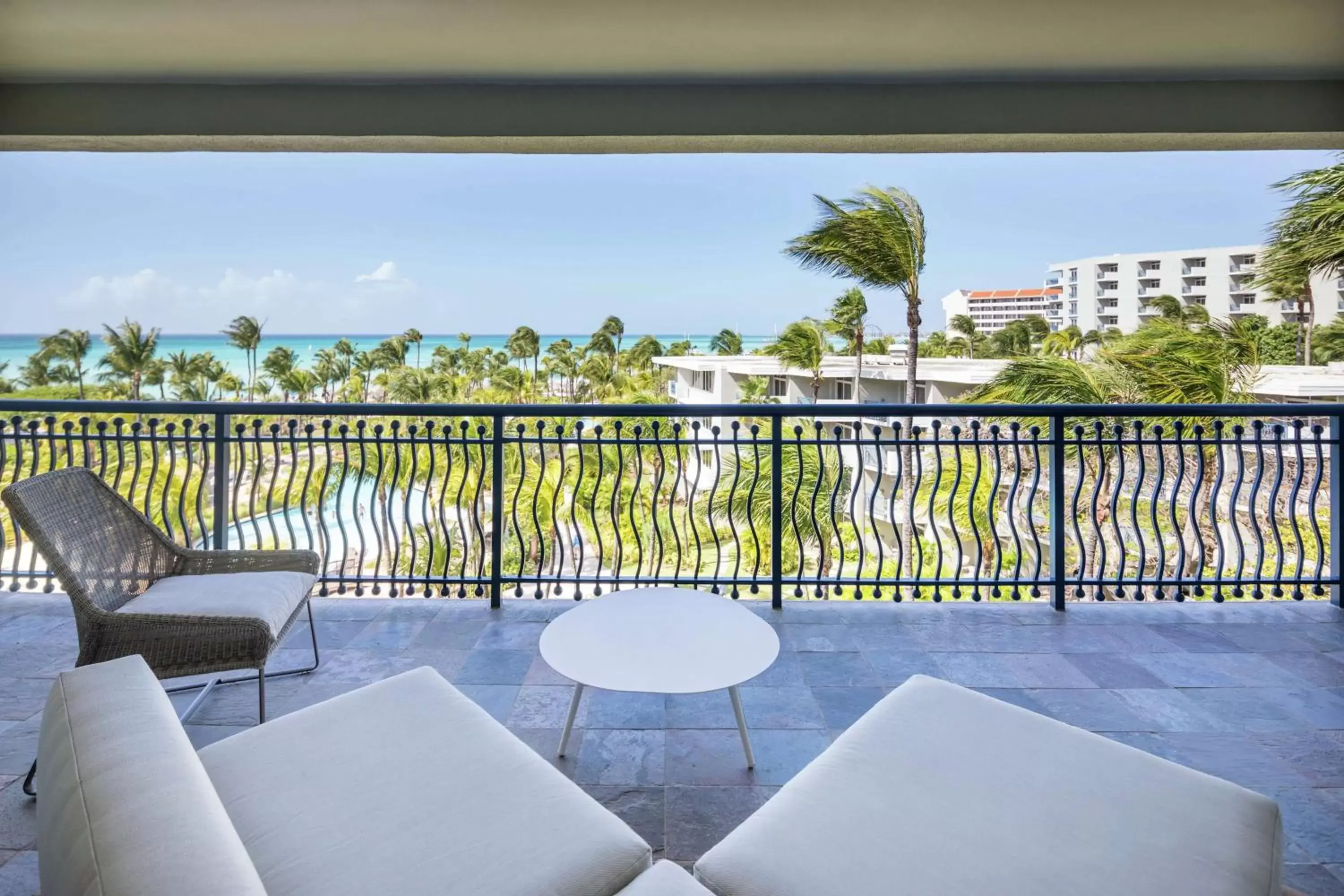 View (from property/room), Balcony/Terrace in Hilton Aruba Caribbean Resort & Casino