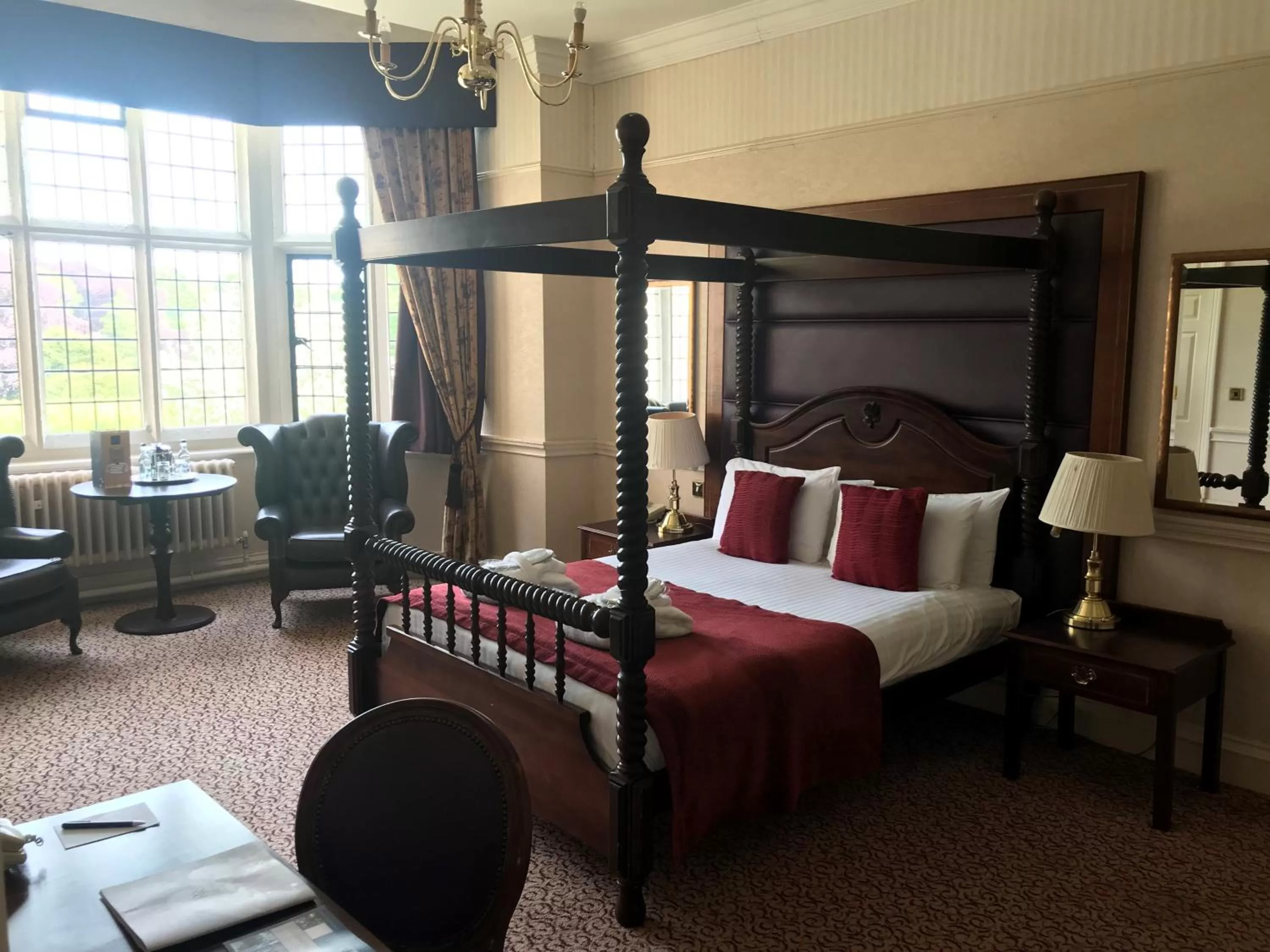Bed in Redworth Hall Hotel- Part of the Cairn Collection
