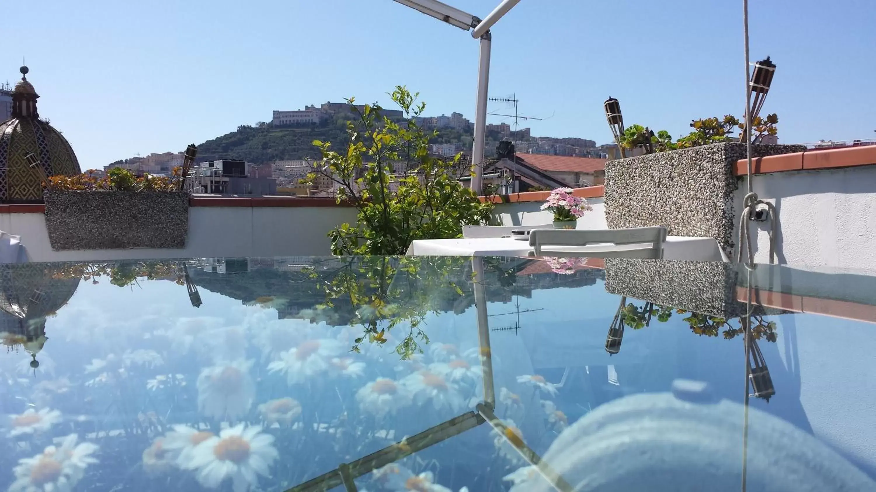 Balcony/Terrace, Swimming Pool in La Casa Di Bruno Napoli