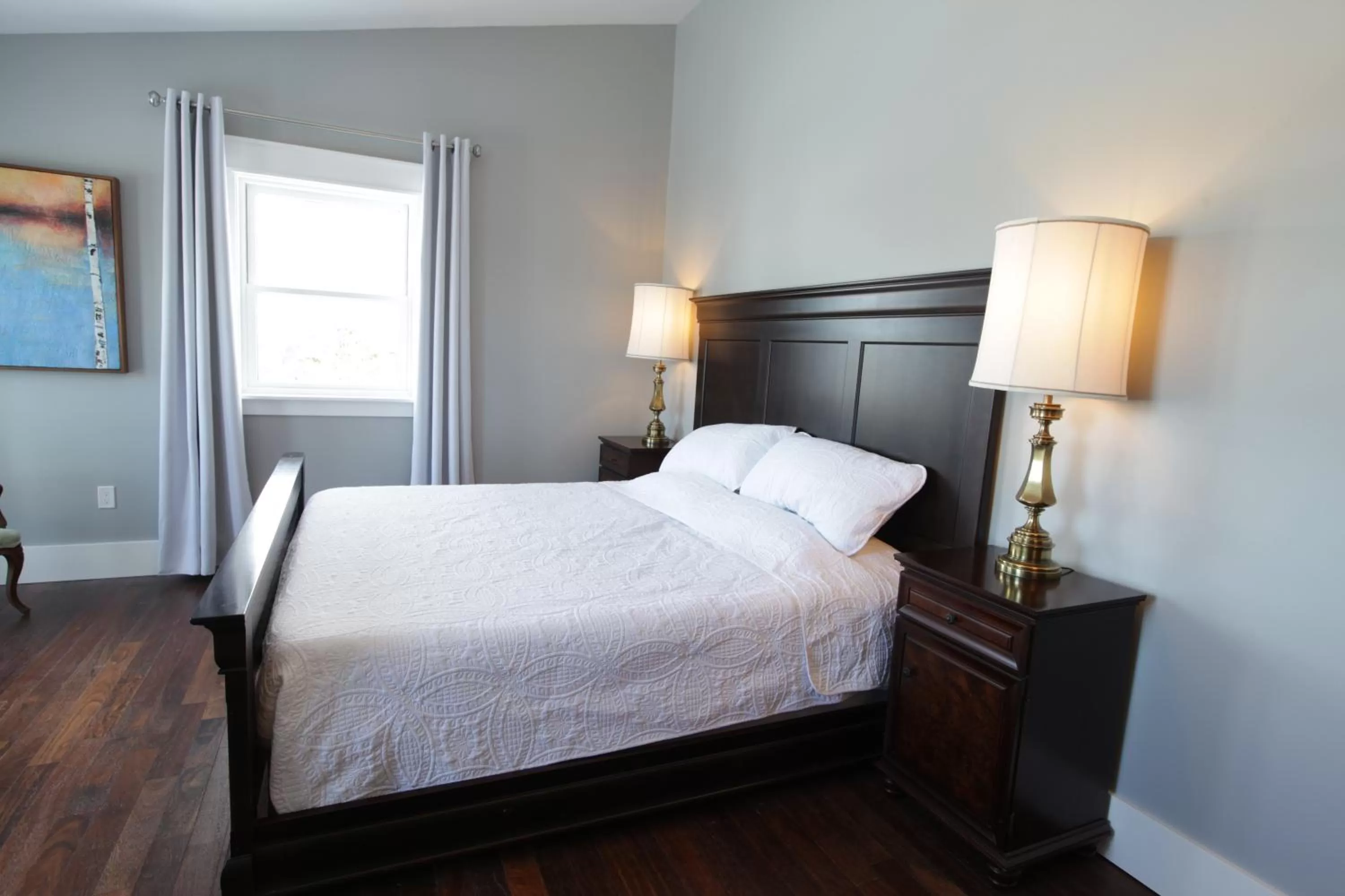 Bed in Jackson's Falls Country Inn