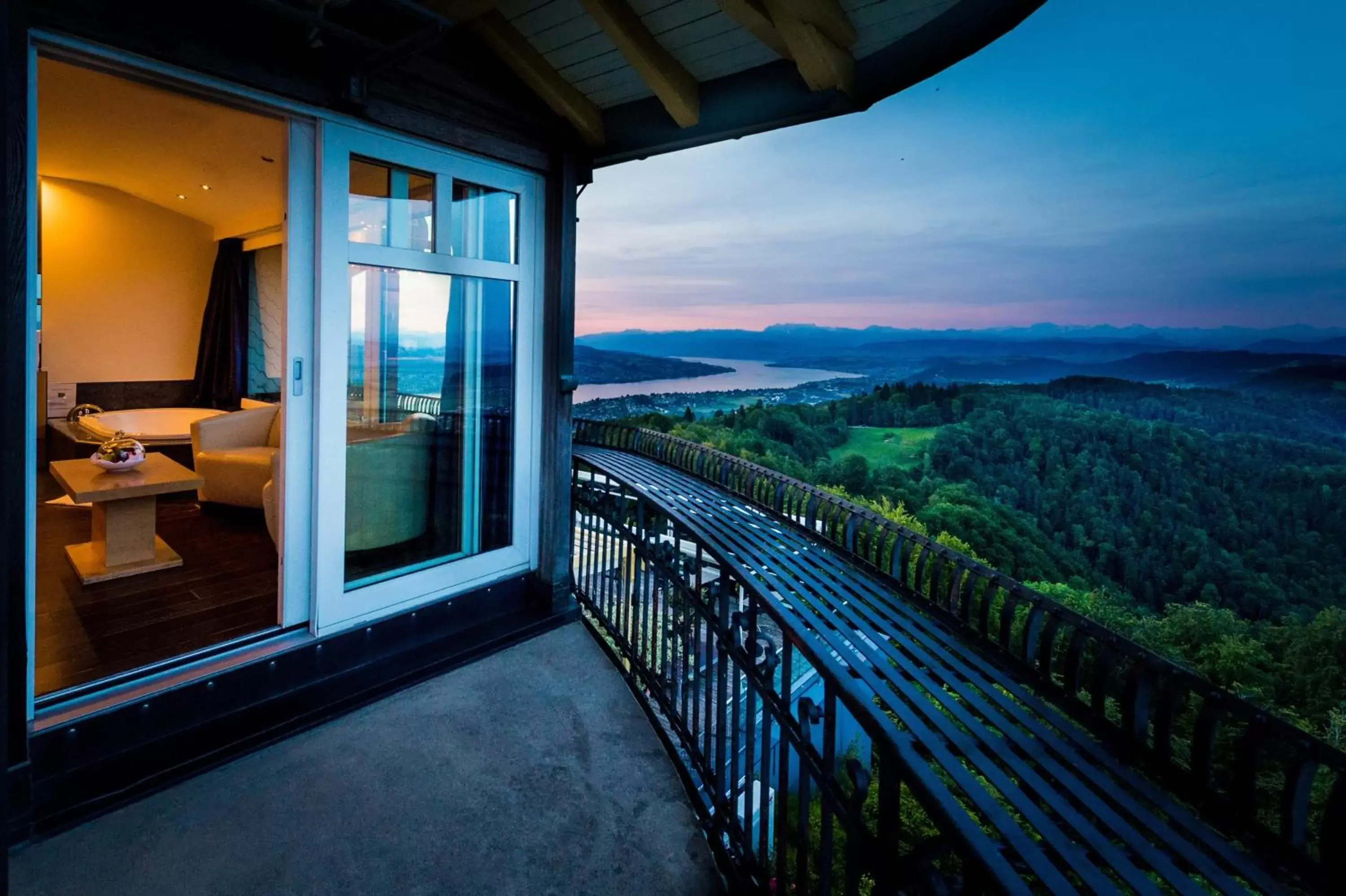 Balcony/Terrace in Hotel UTO KULM - car-free