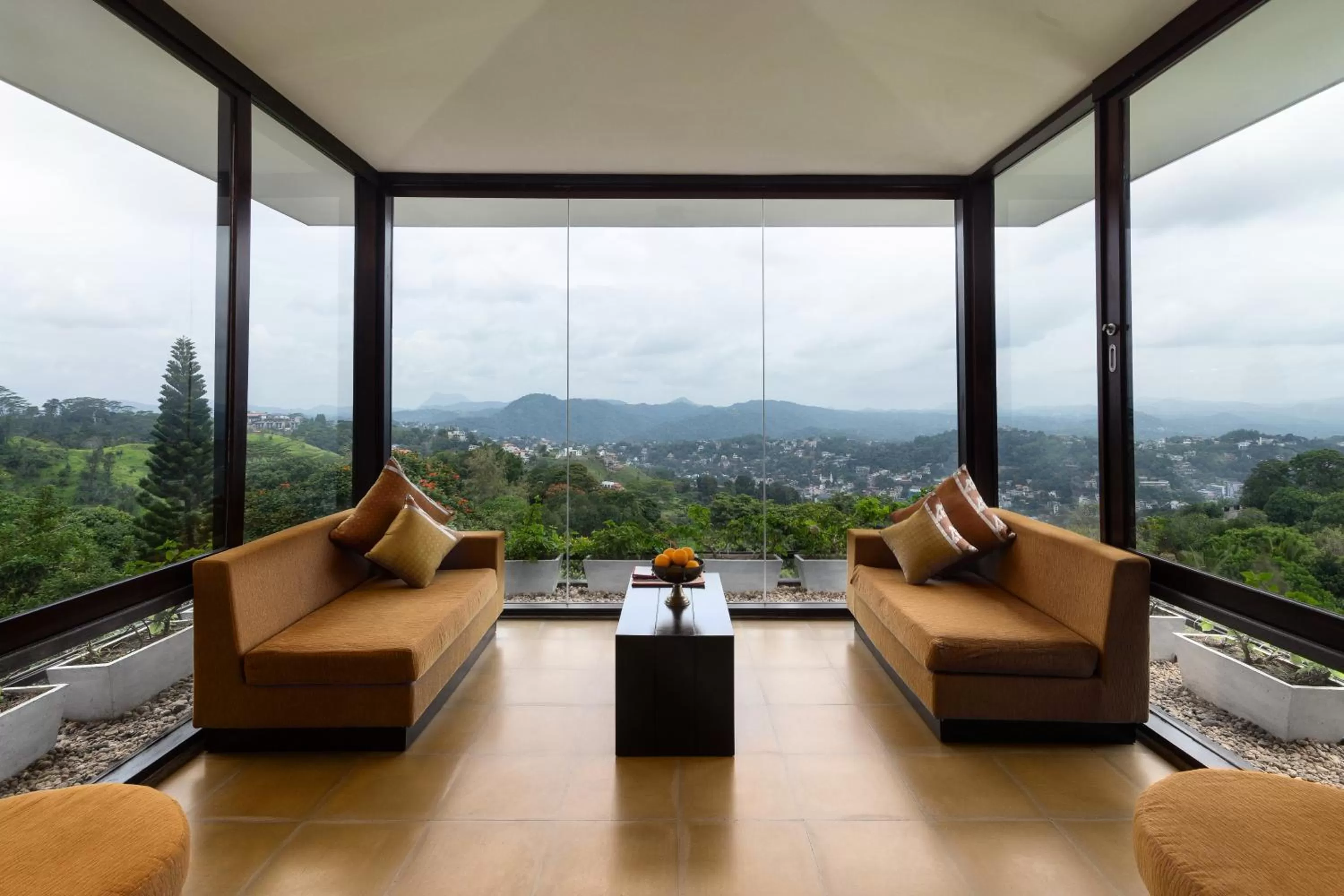 Seating area in The Theva Residency