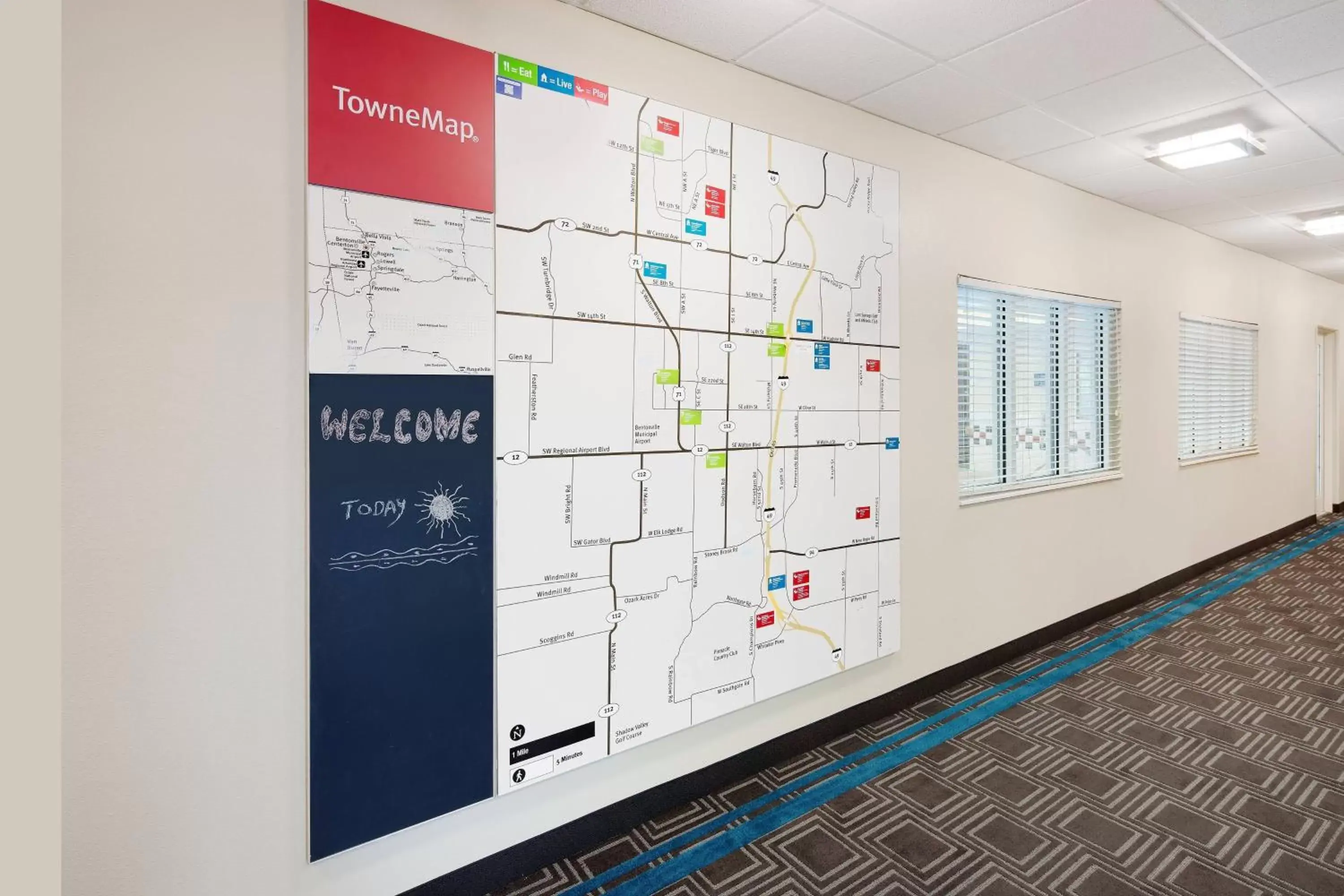 Location, Floor Plan in TownePlace Suites by Marriott Bentonville Rogers