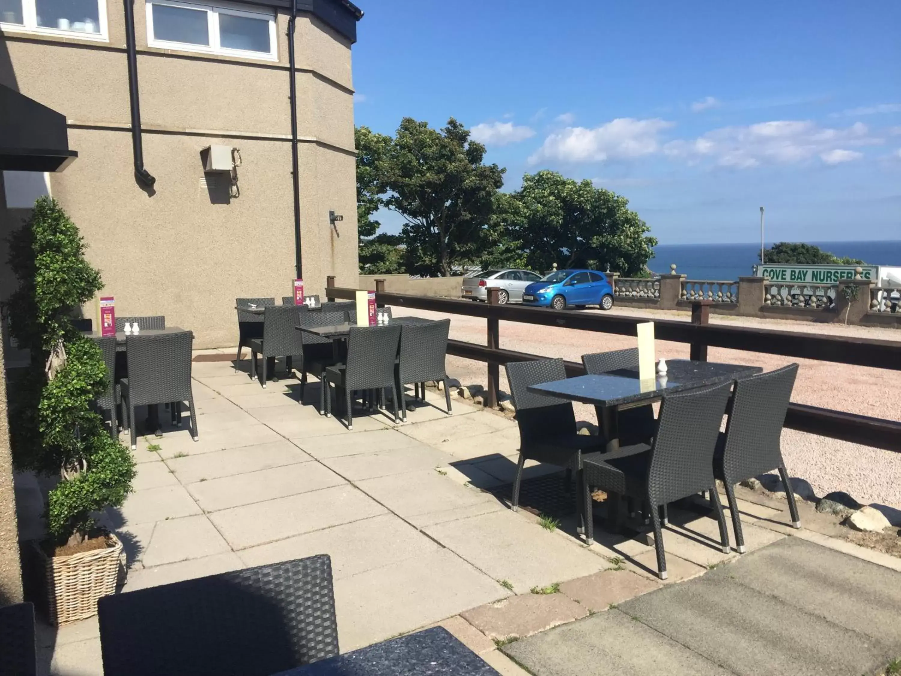 Patio in Cove Bay Hotel