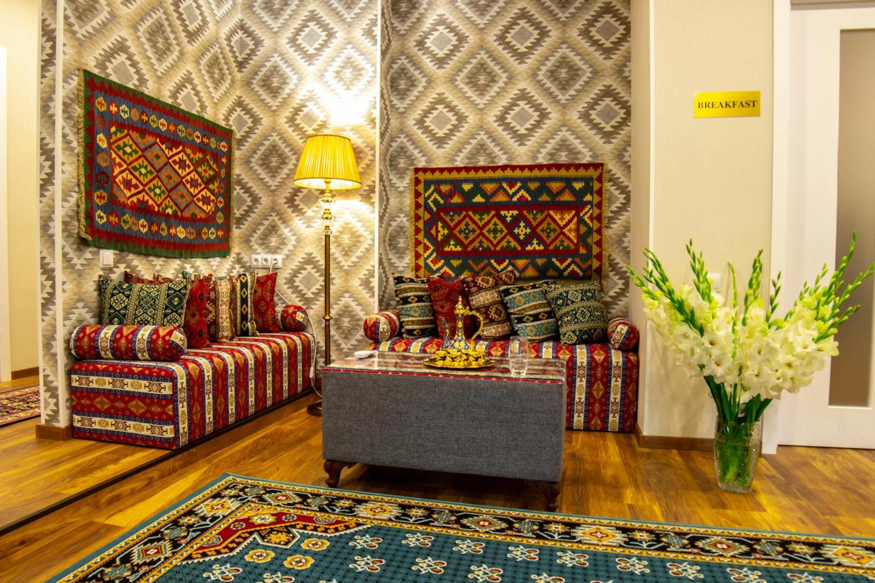 Seating area in Irmisa Hotel Tbilisi