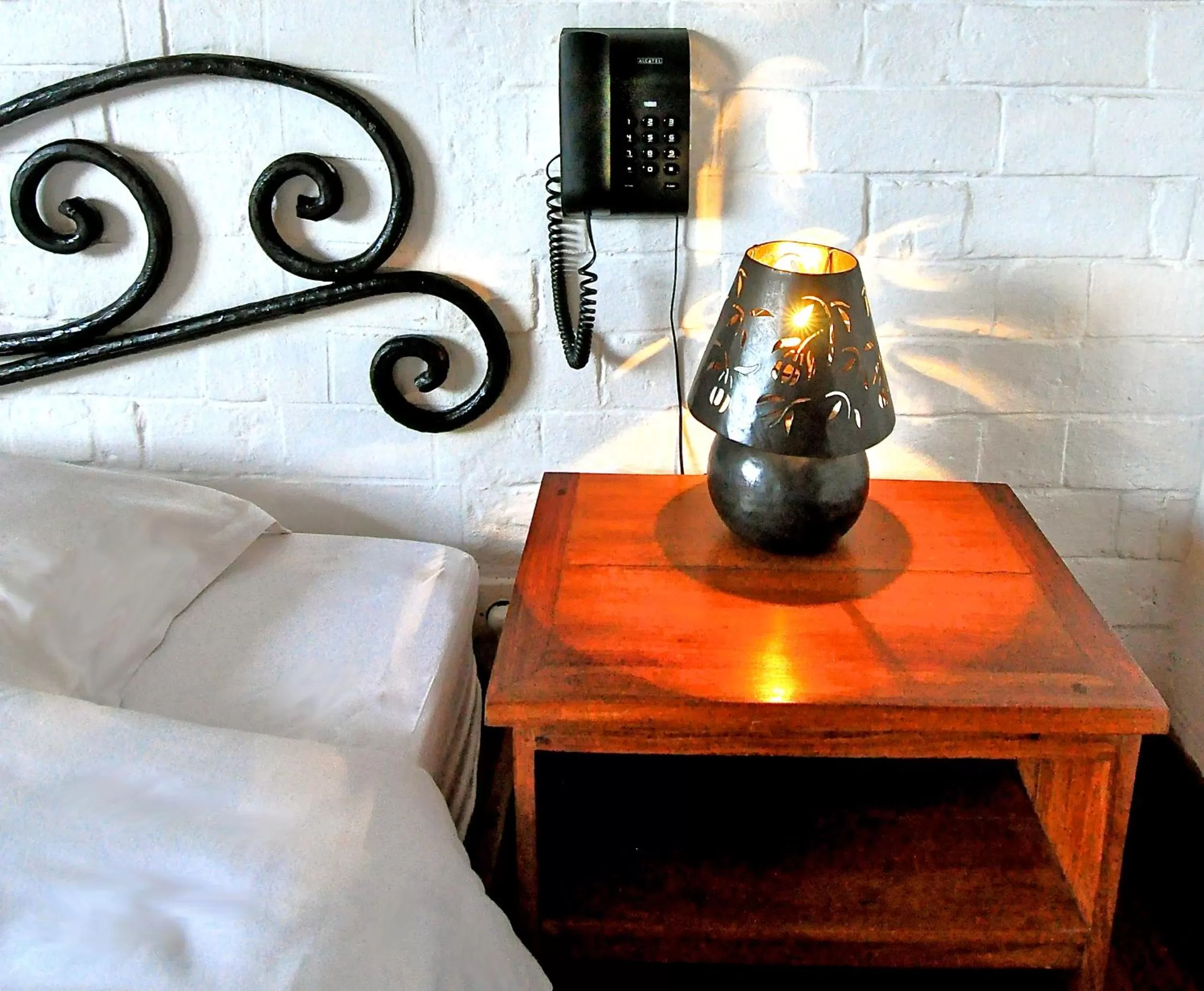 Decorative detail, Bed in Rova Hotel