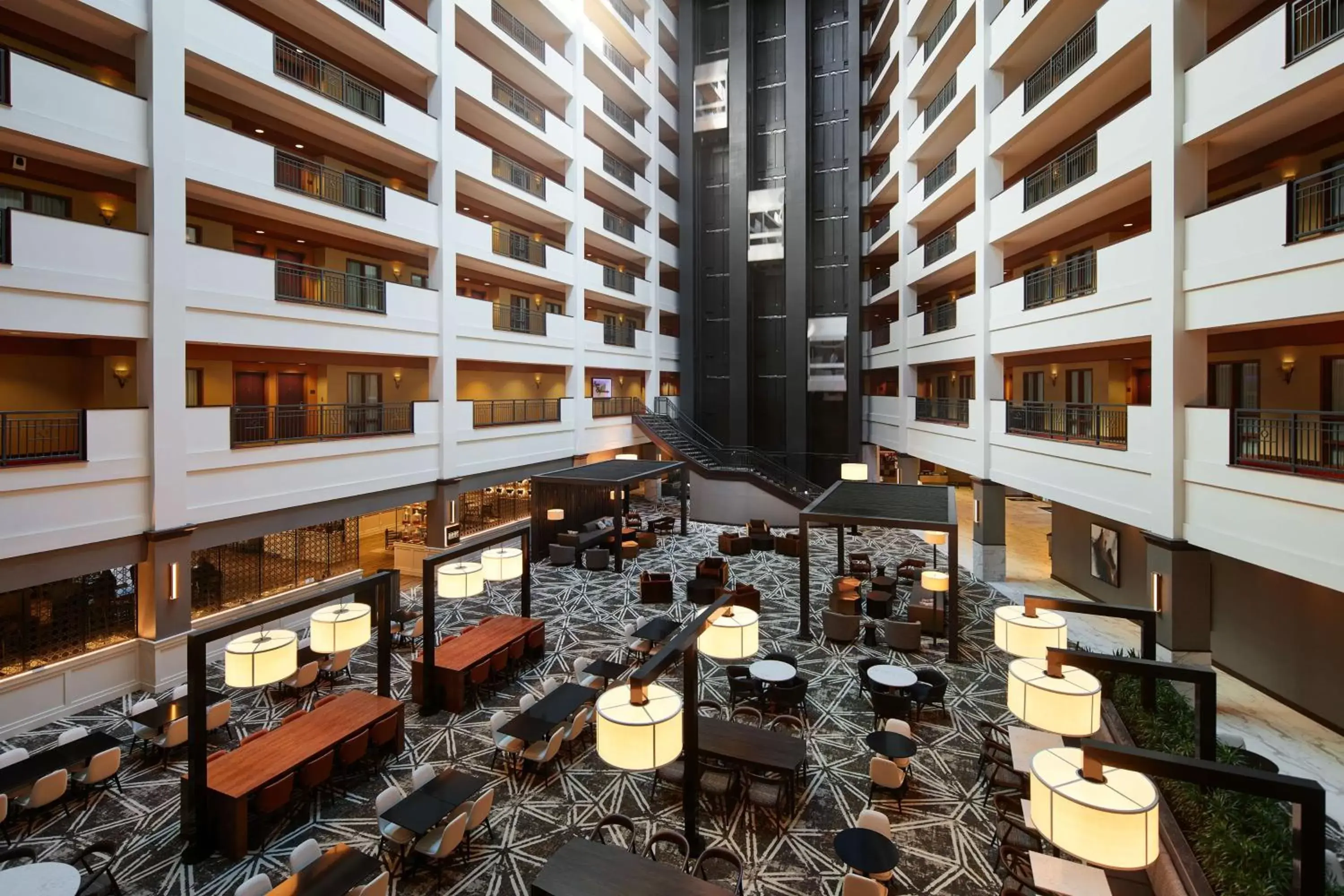 Lobby or reception, Restaurant/Places to Eat in Embassy Suites Huntsville