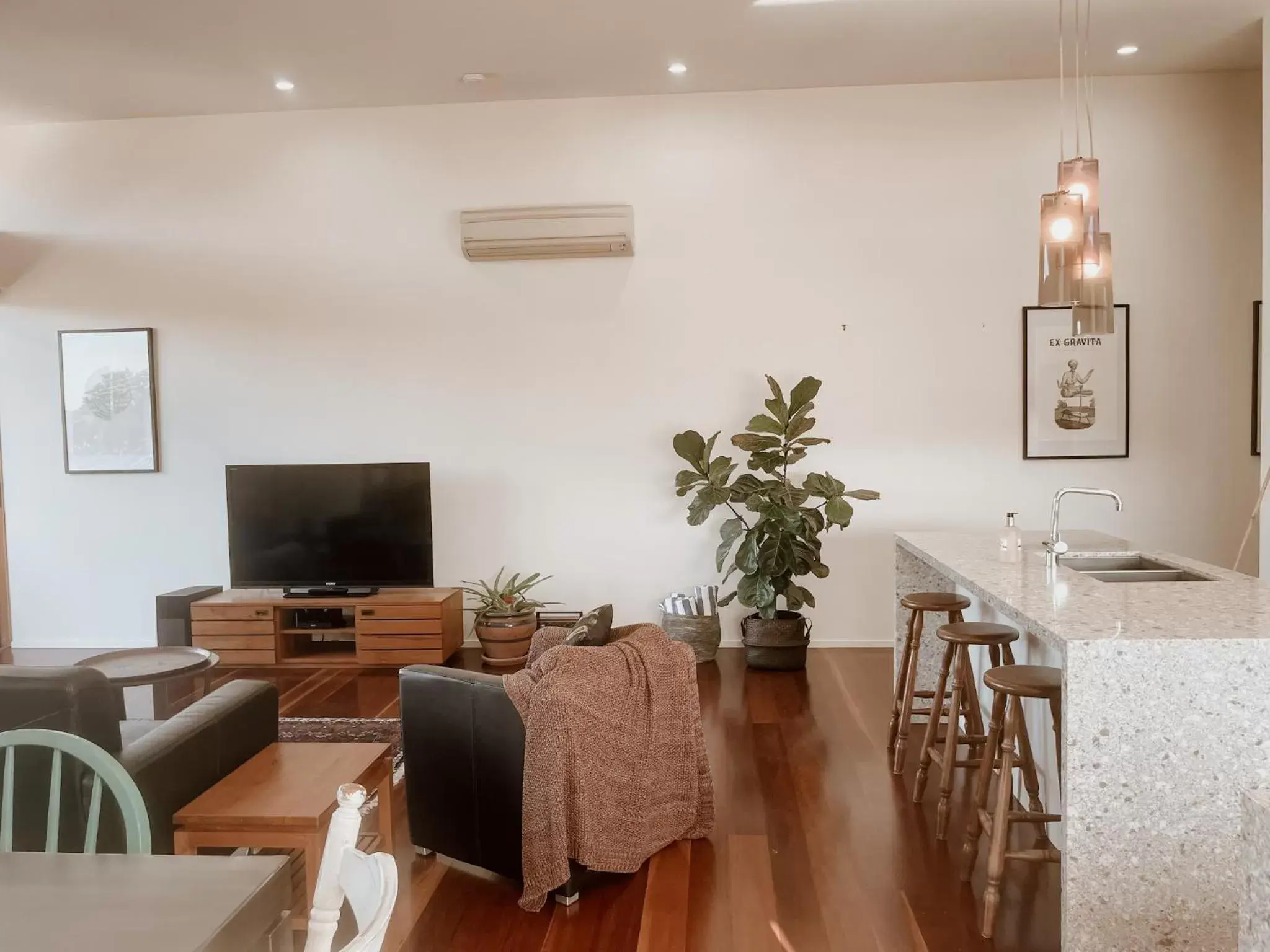 Living room in Byron Butter Factory Apartments