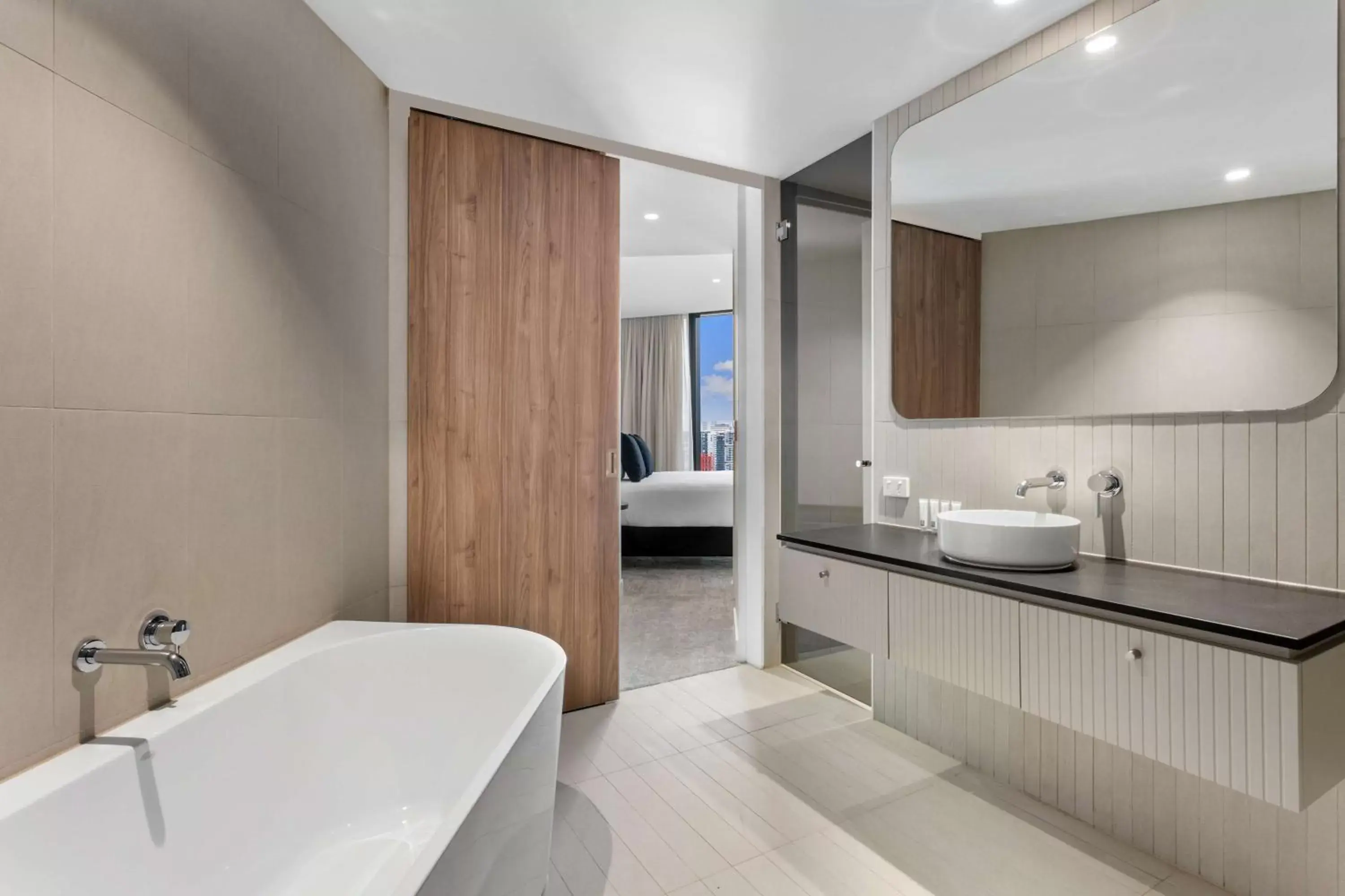 Bathroom in Adina Apartment Hotel Melbourne Southbank