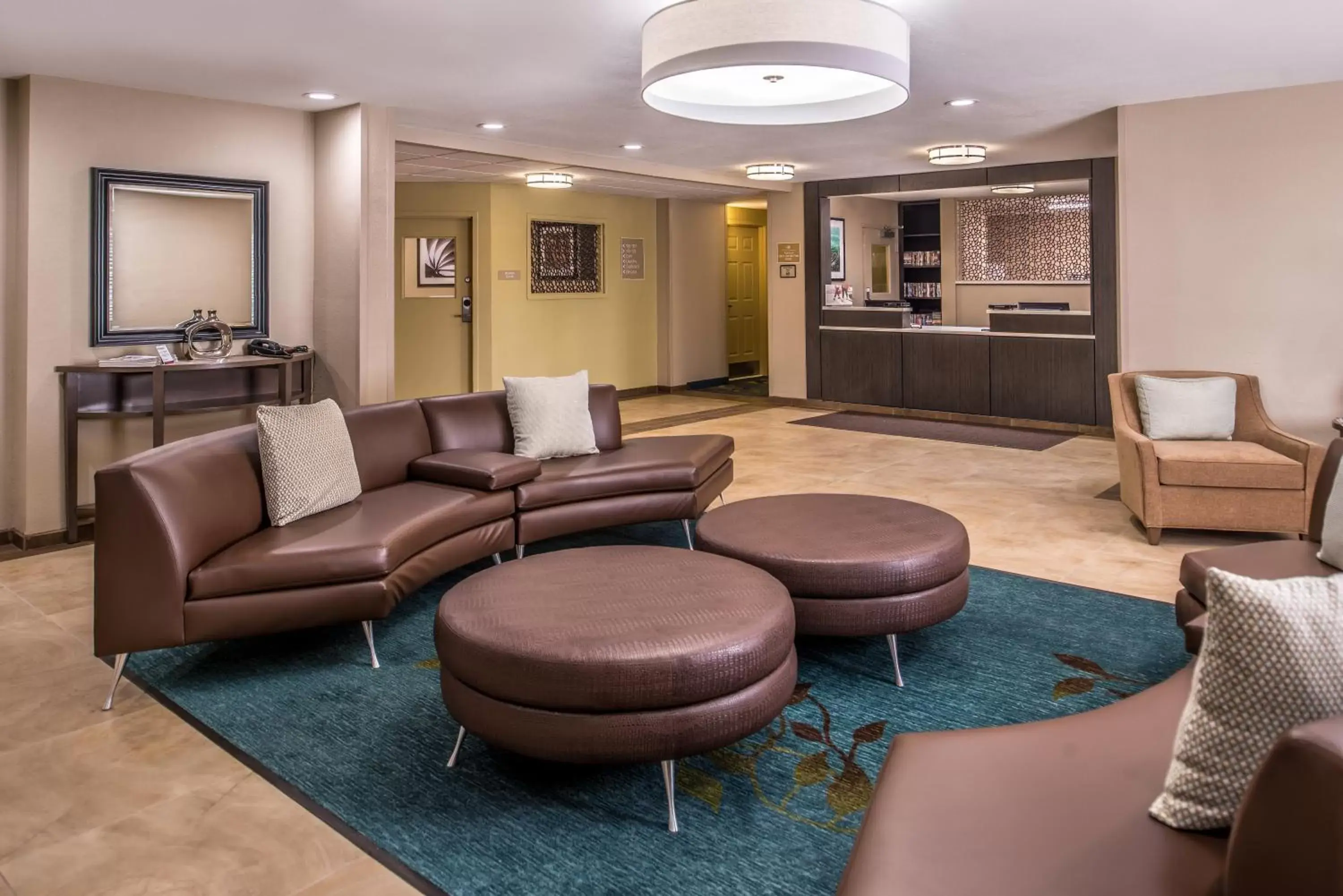 Lobby or reception, Lobby/Reception in Candlewood Suites - Topeka West, an IHG Hotel