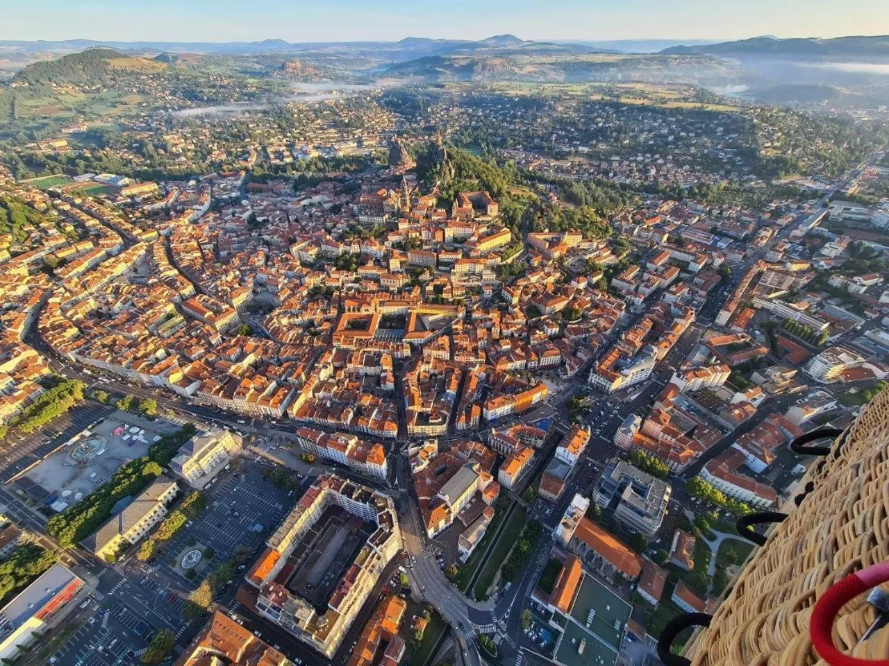 Bird's eye view in ibis budget Le Puy En Velay