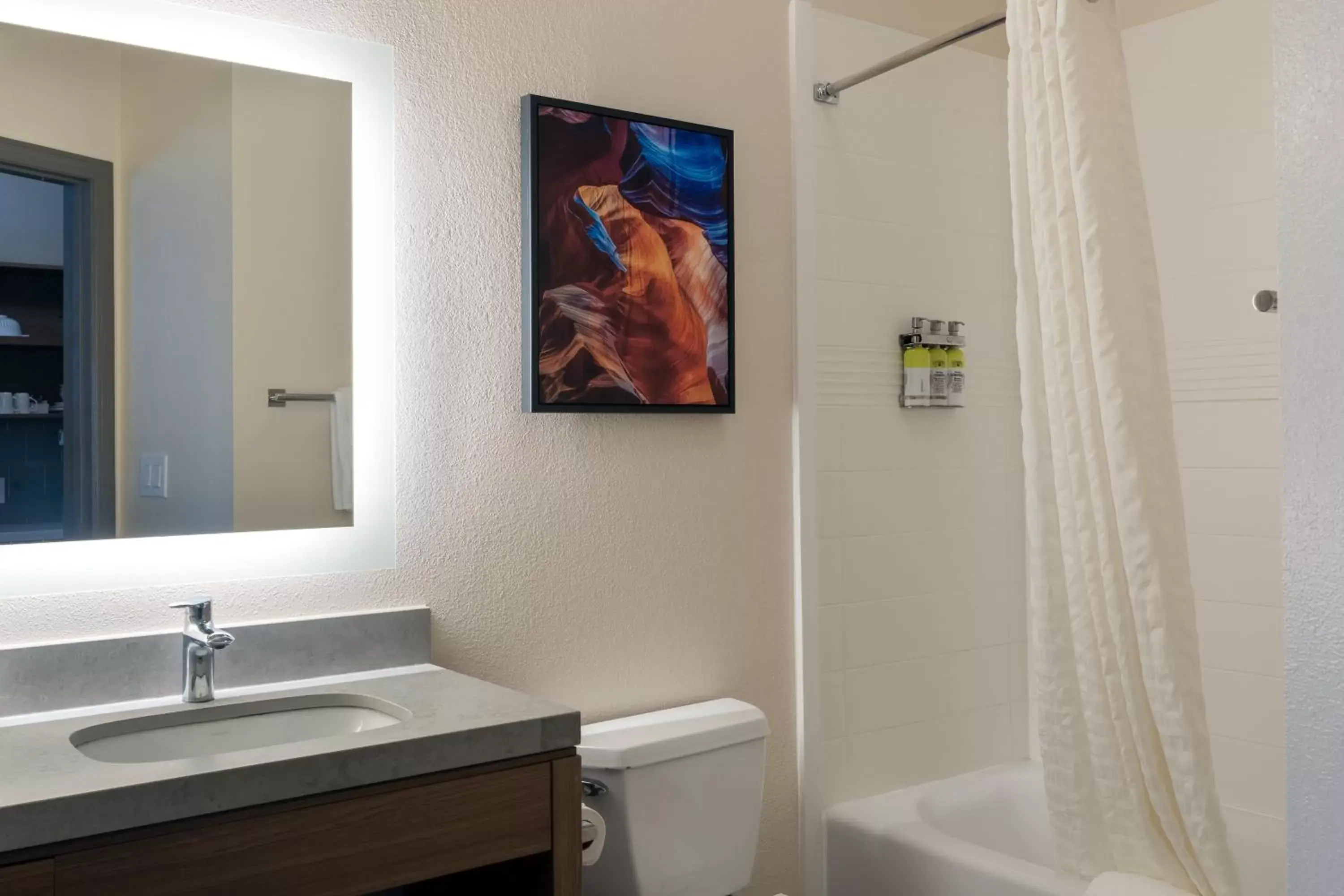 Bathroom in Candlewood Suites Enterprise, an IHG Hotel